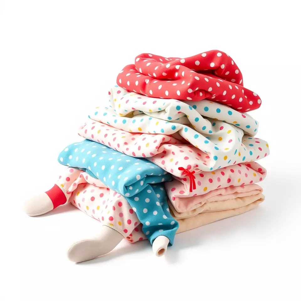 Colorful Polka Dot Fabric model pack Texture_2