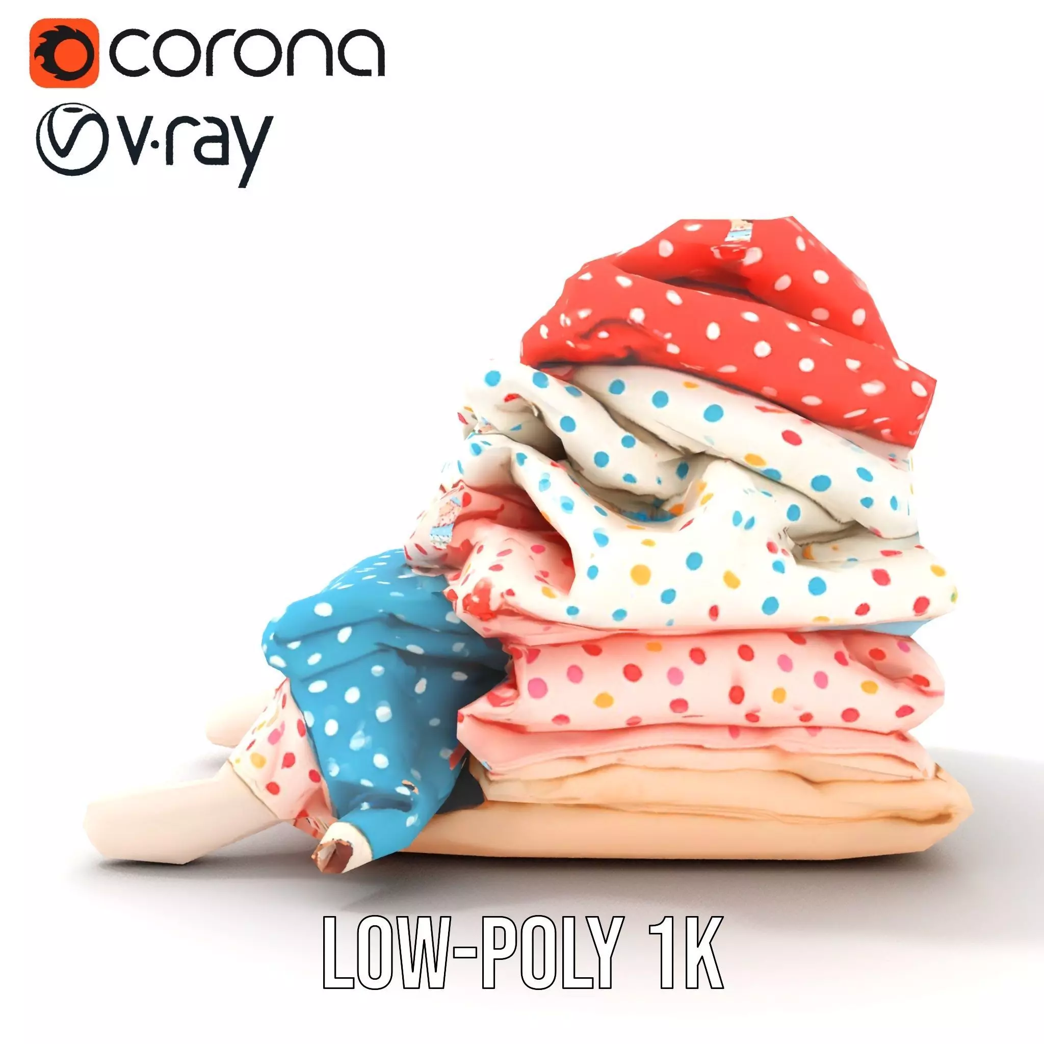 Colorful Polka Dot Fabric model pack Texture_20