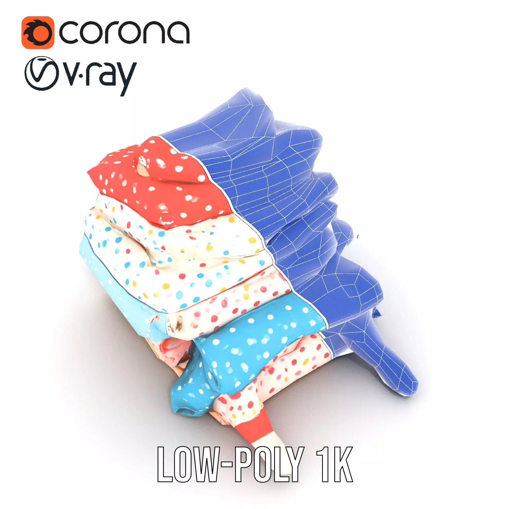 Colorful Polka Dot Fabric model pack Texture_17