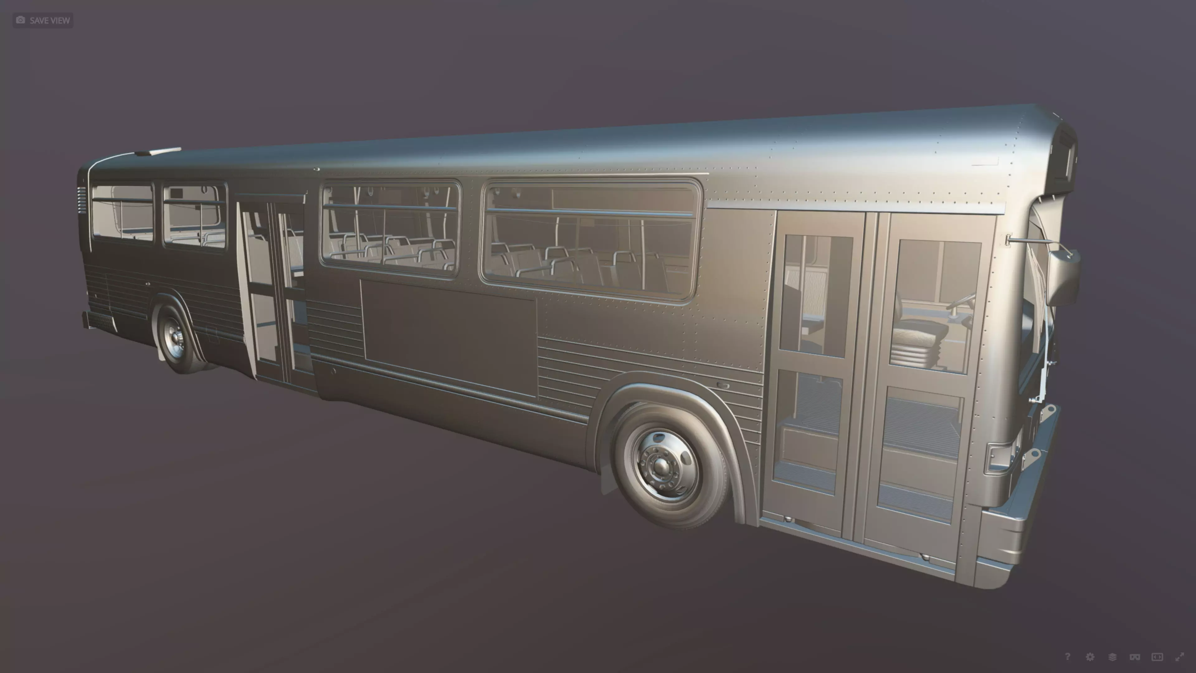 City Bus Low-poly 3D model_46