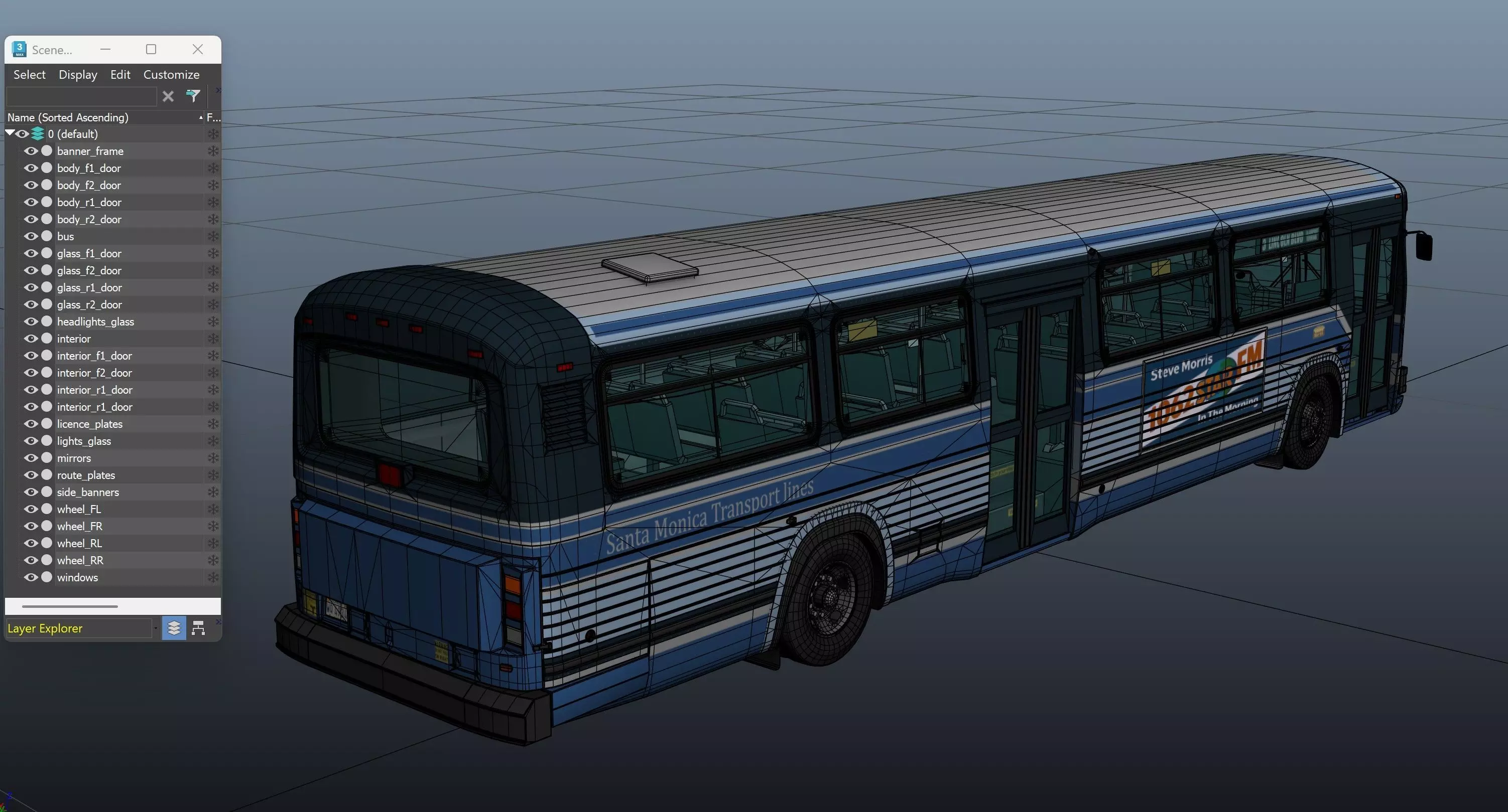 City Bus Low-poly 3D model_53