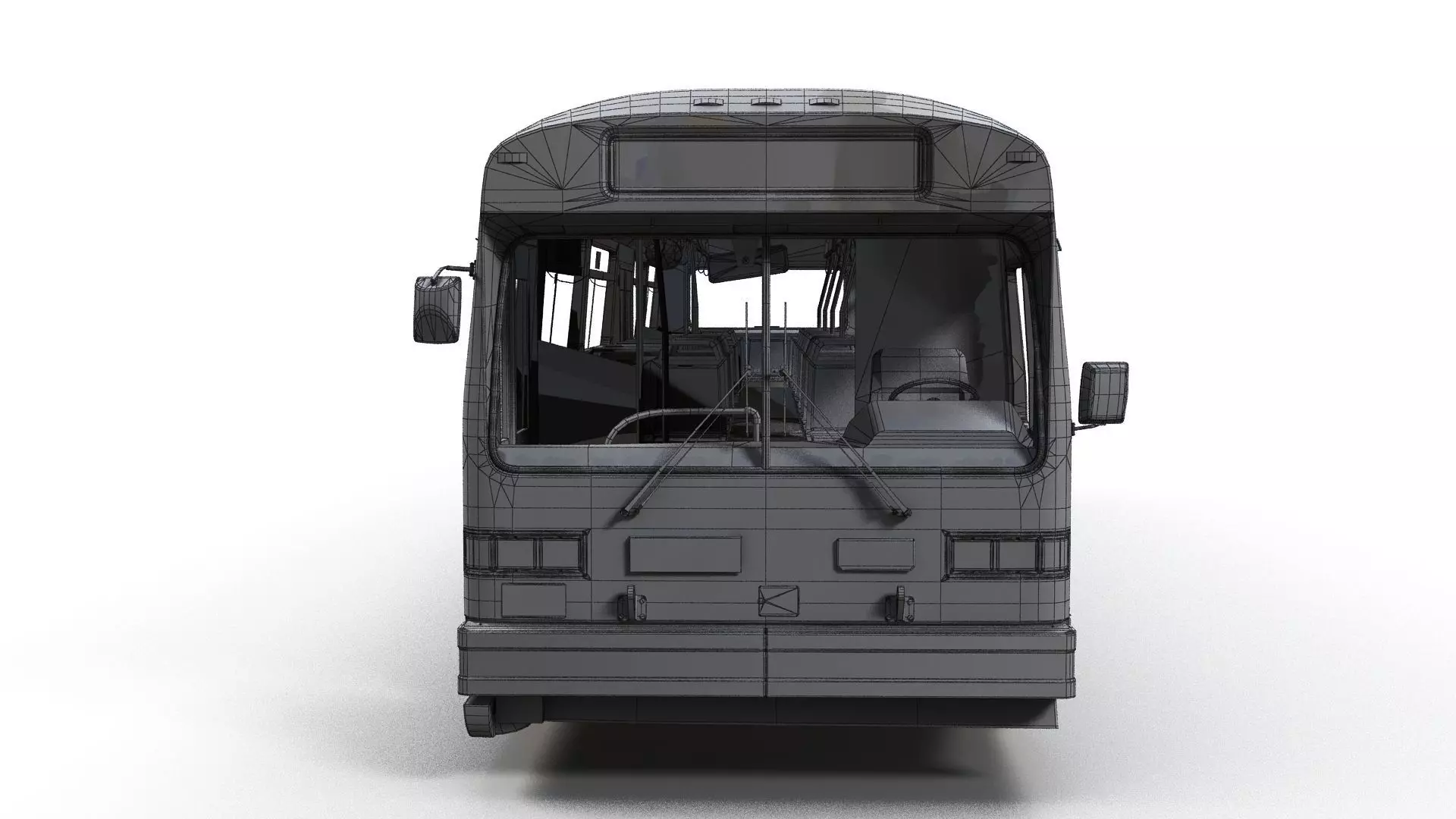 City Bus Low-poly 3D model_15