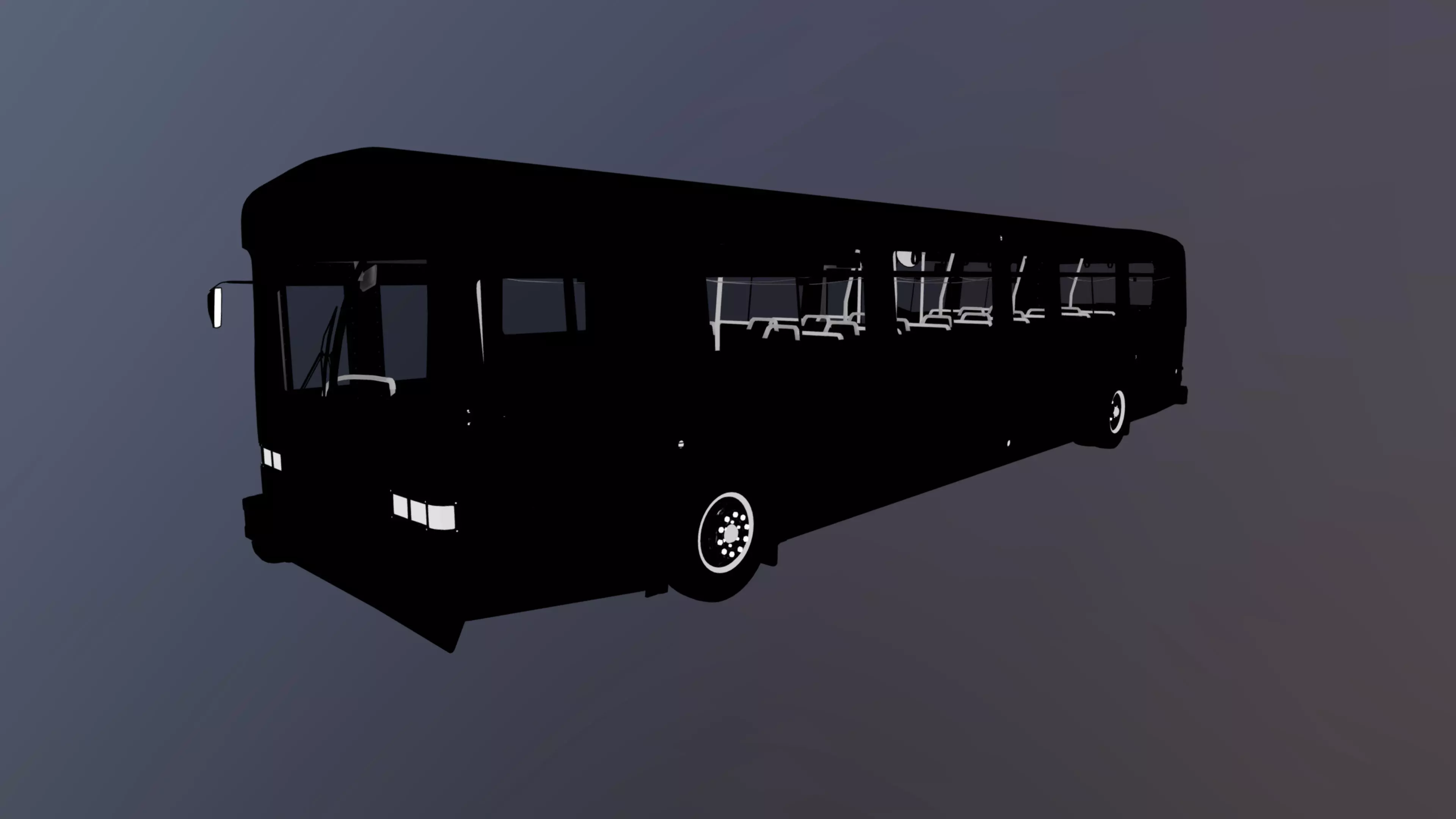 City Bus Low-poly 3D model_48