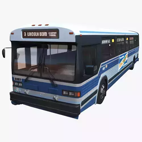 City Bus Low-poly 3D model City Bus Low-poly 3D model