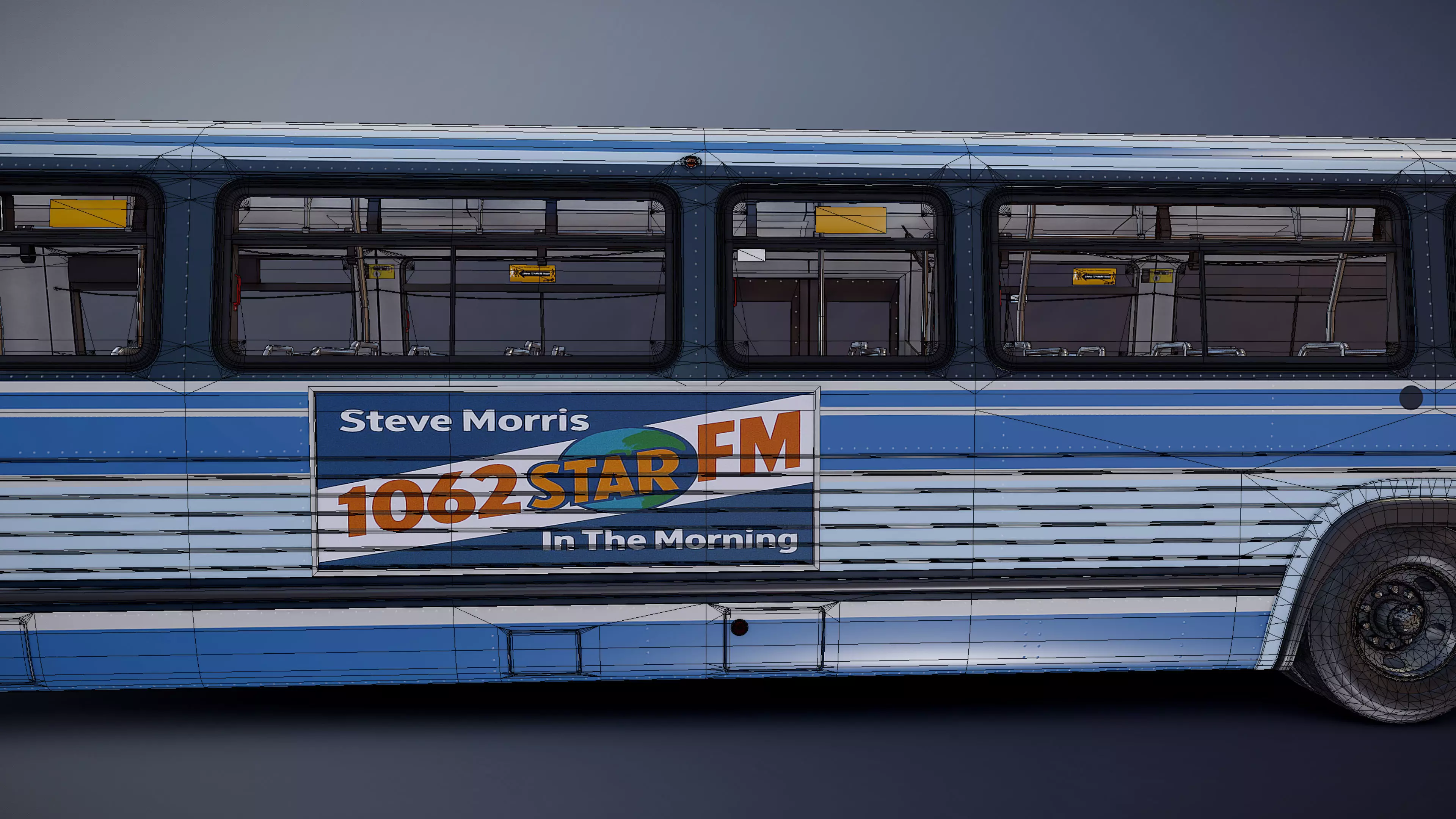 City Bus Low-poly 3D model_38