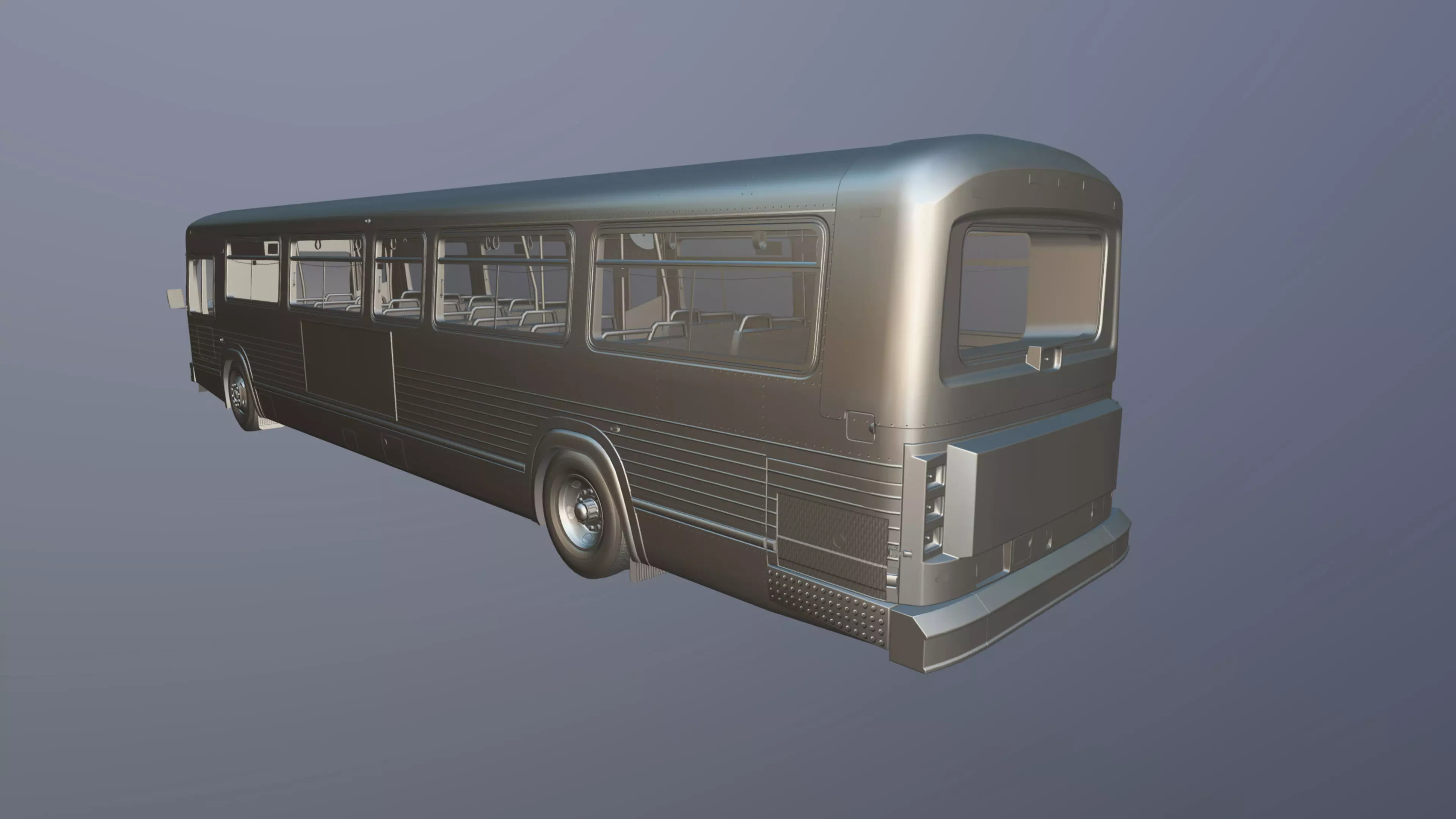 City Bus Low-poly 3D model_44
