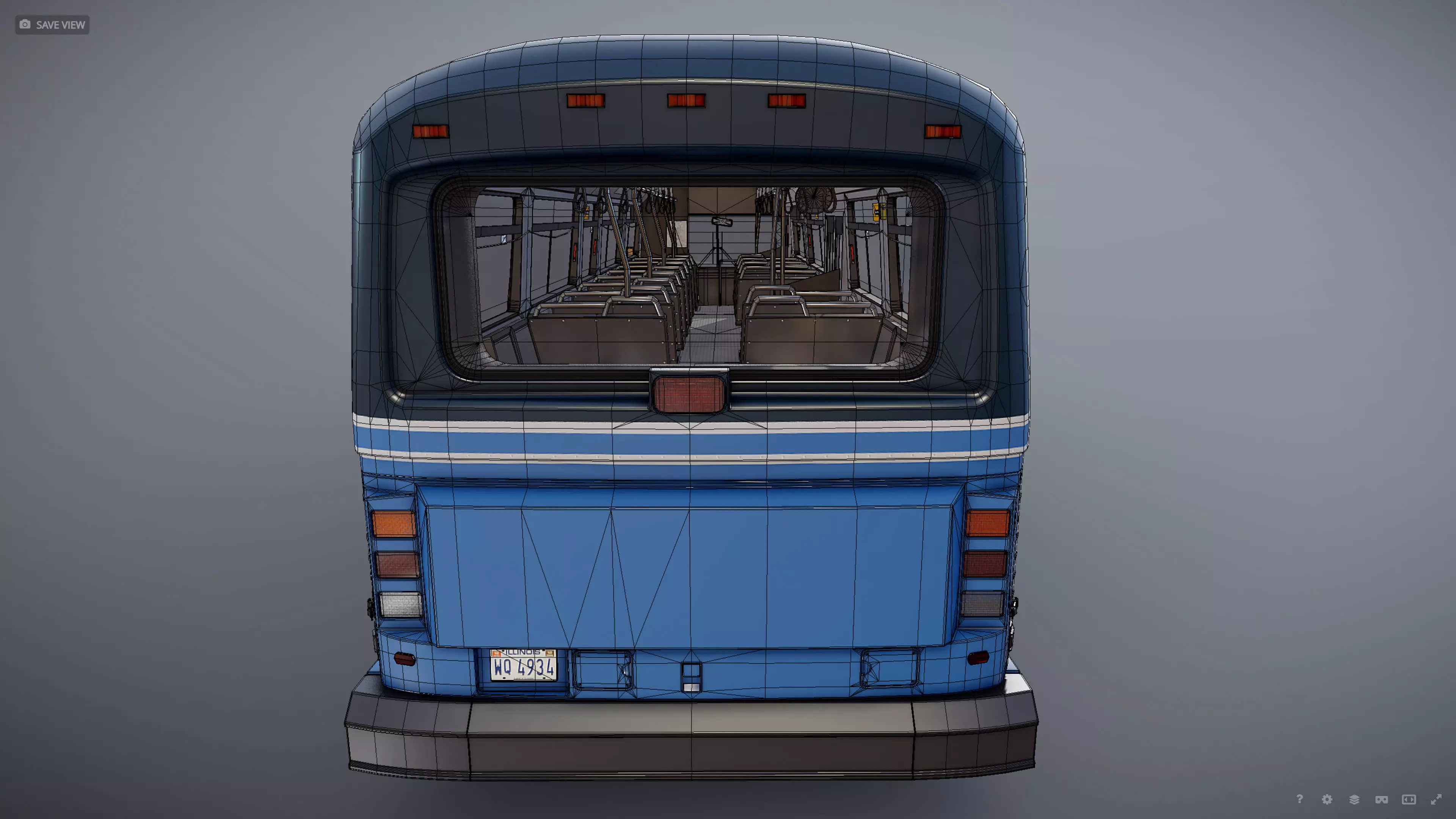 City Bus Low-poly 3D model_40