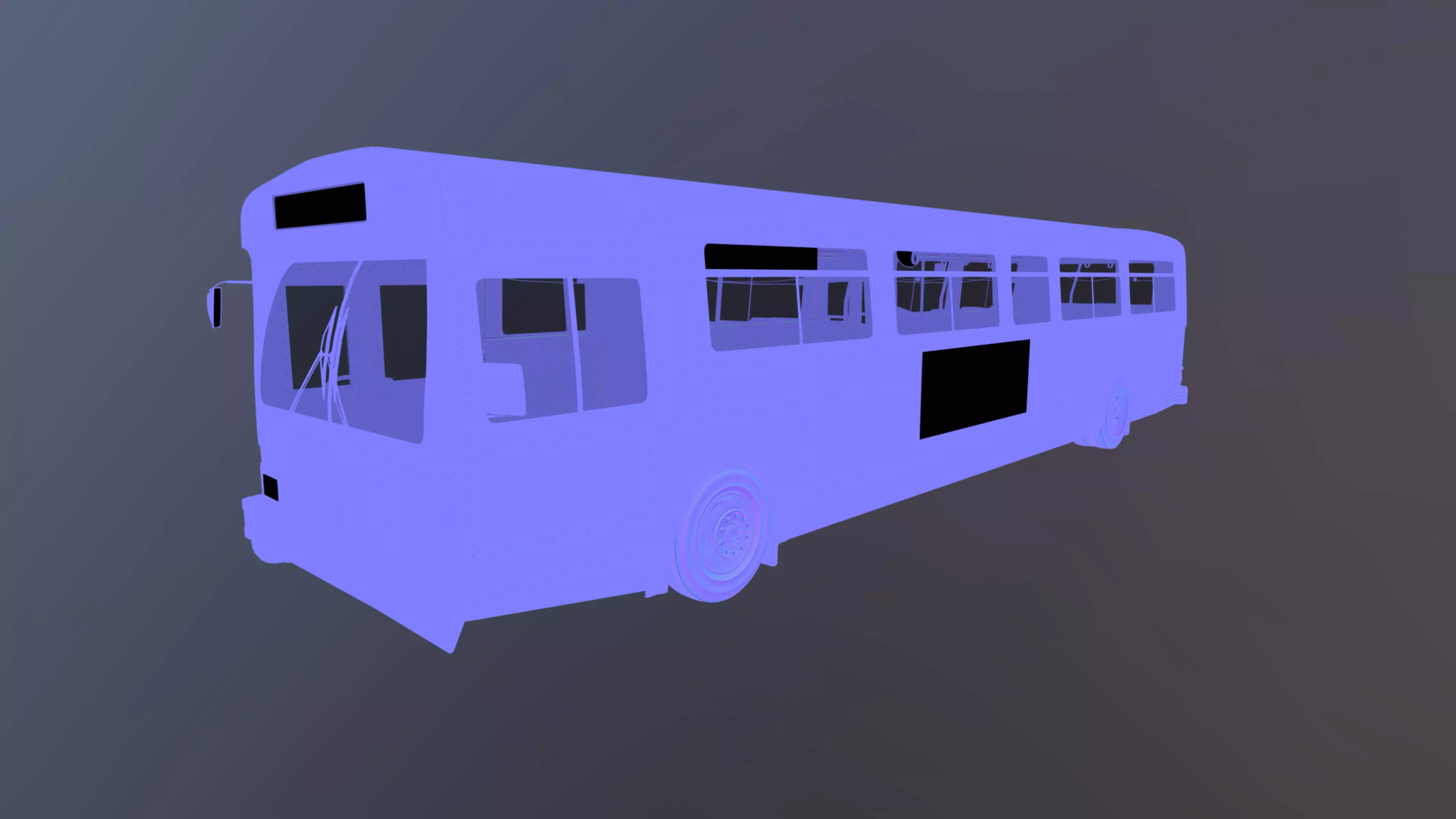 City Bus Low-poly 3D model_50