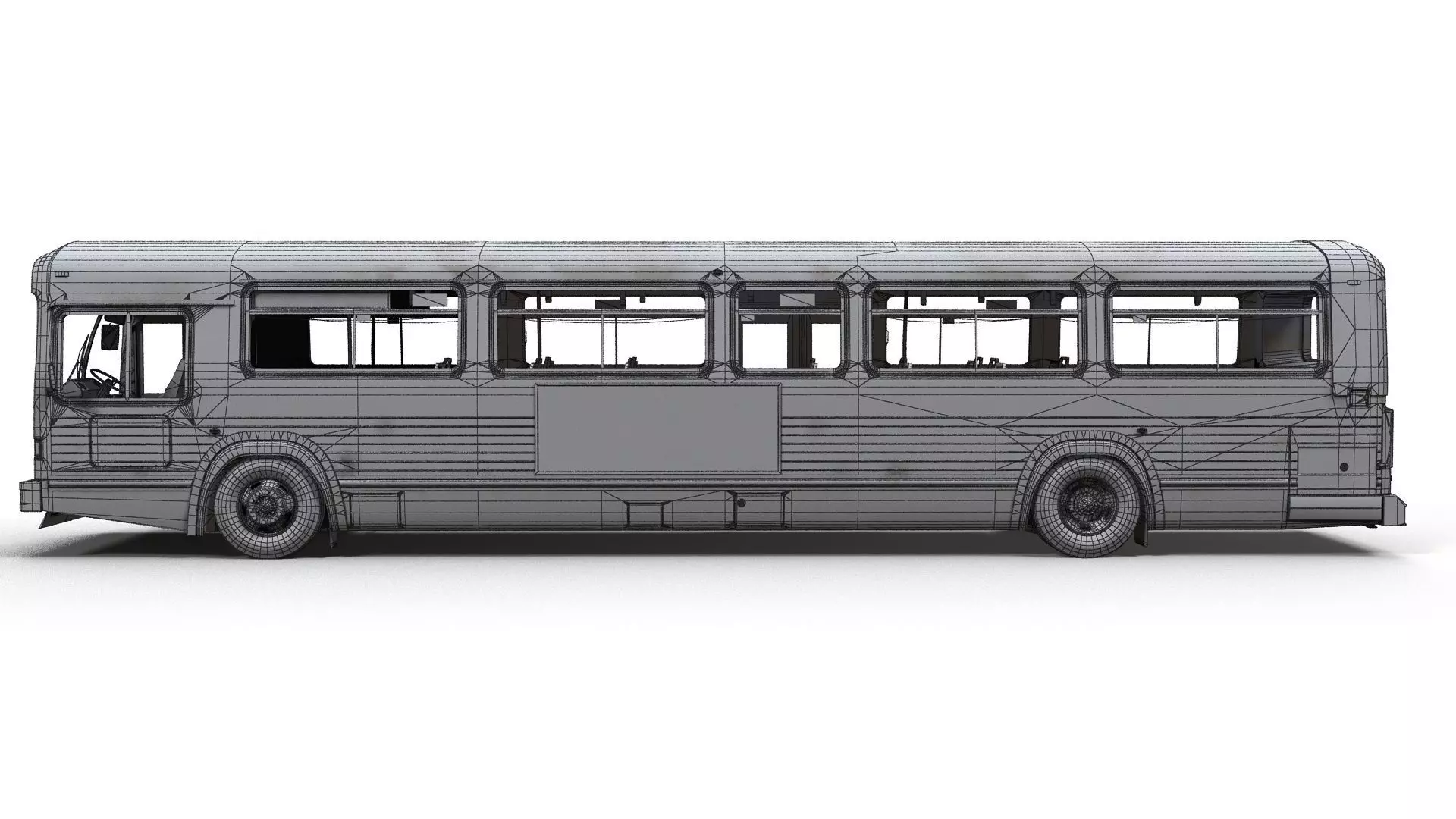 City Bus Low-poly 3D model_14