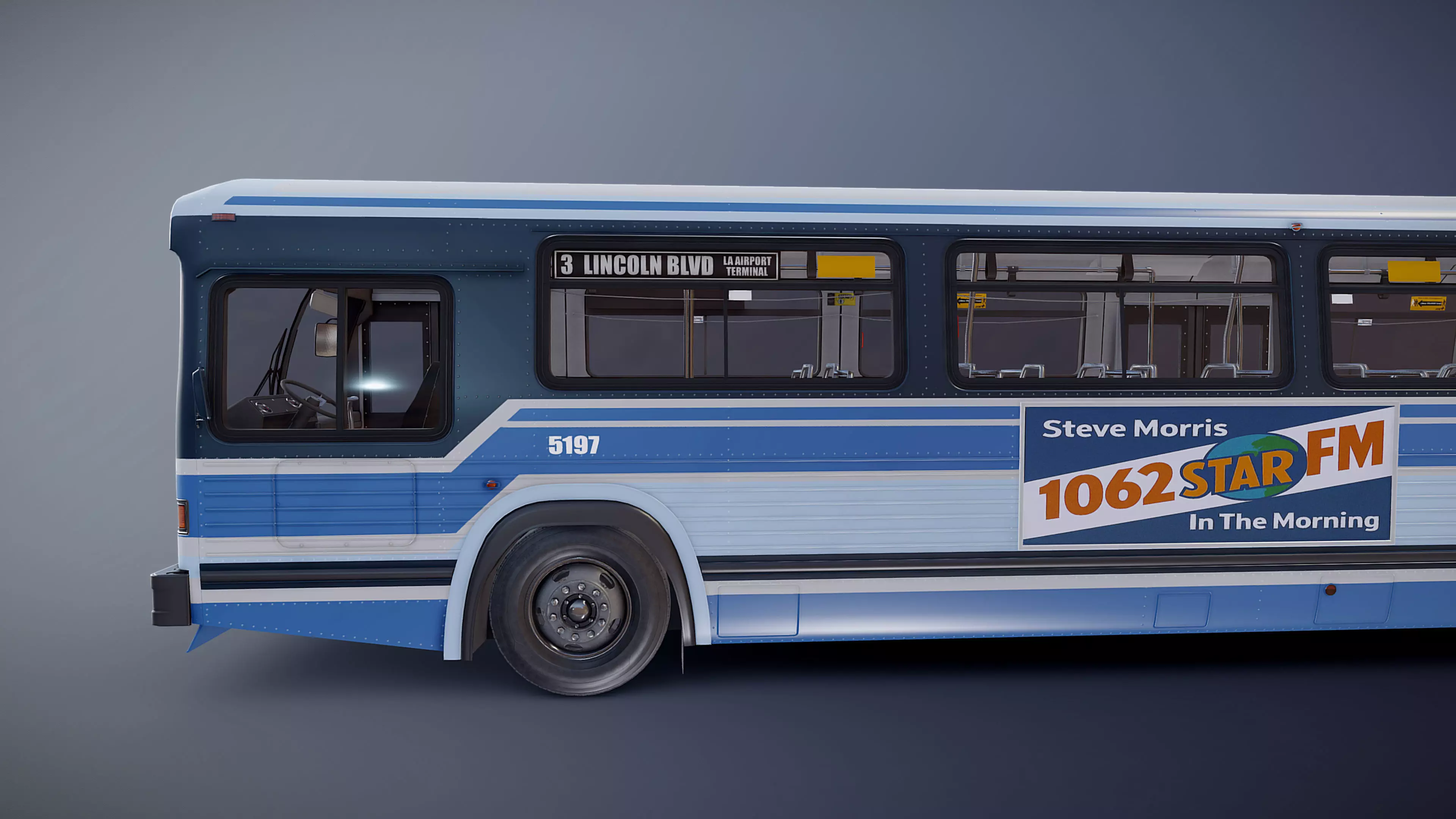 City Bus Low-poly 3D model_25