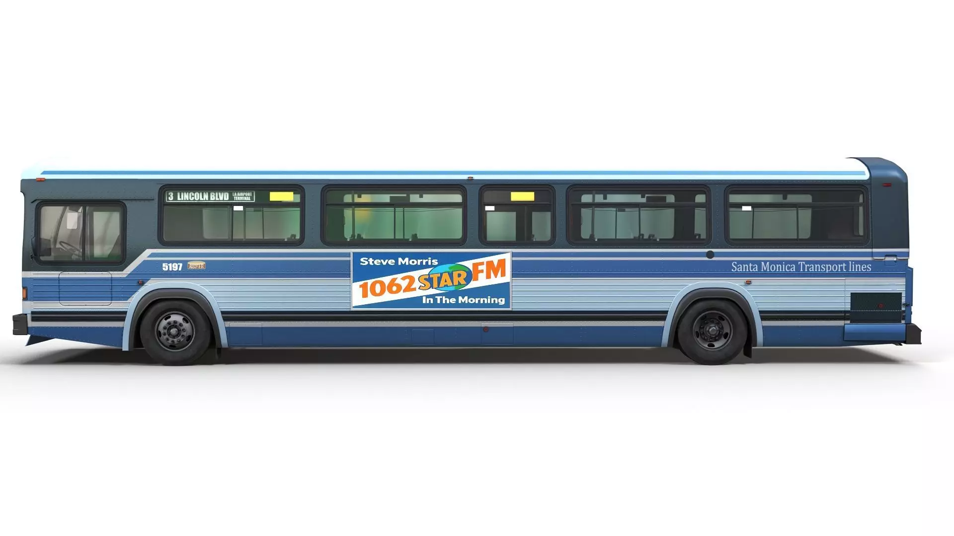 City Bus Low-poly 3D model_4