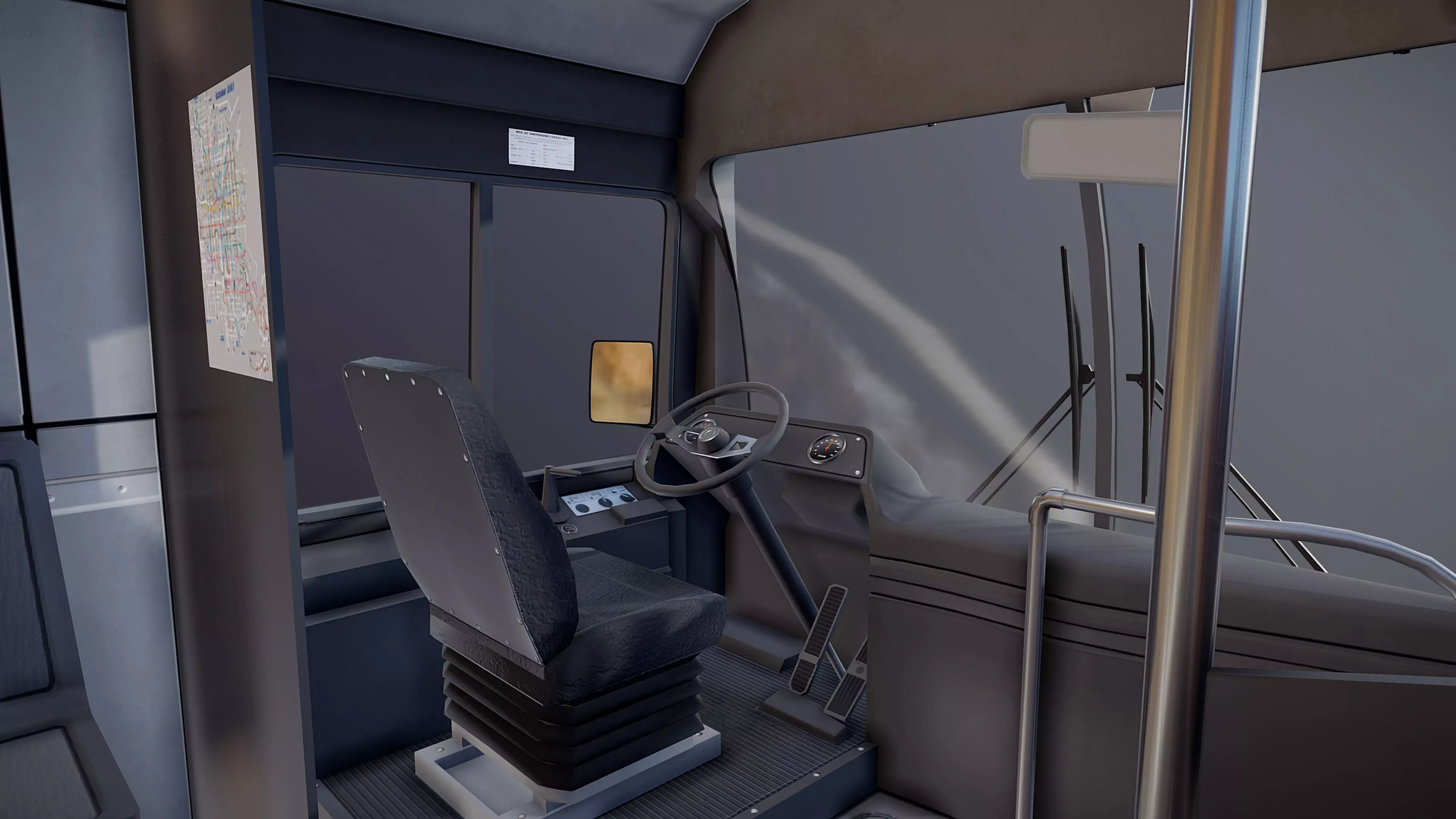 City Bus Low-poly 3D model_29