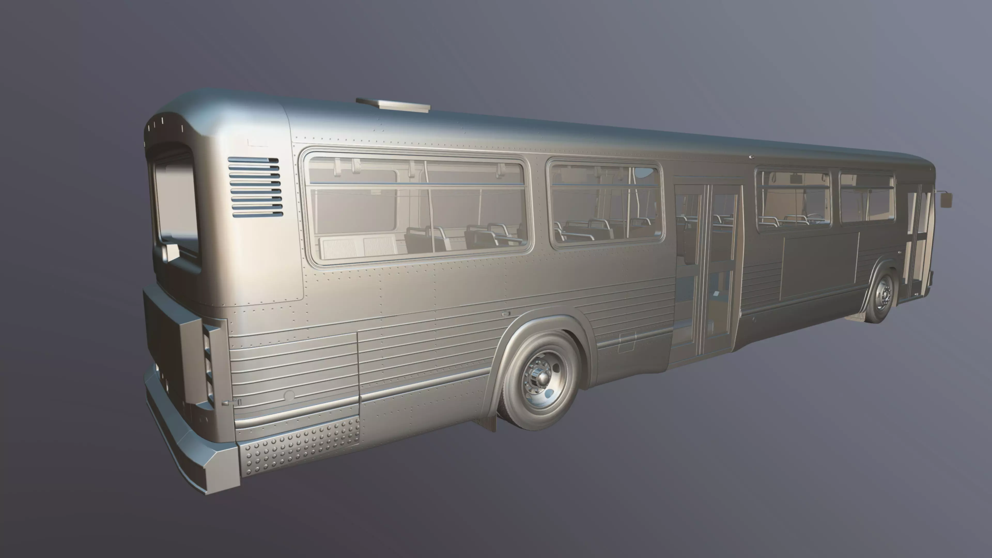 City Bus Low-poly 3D model_45