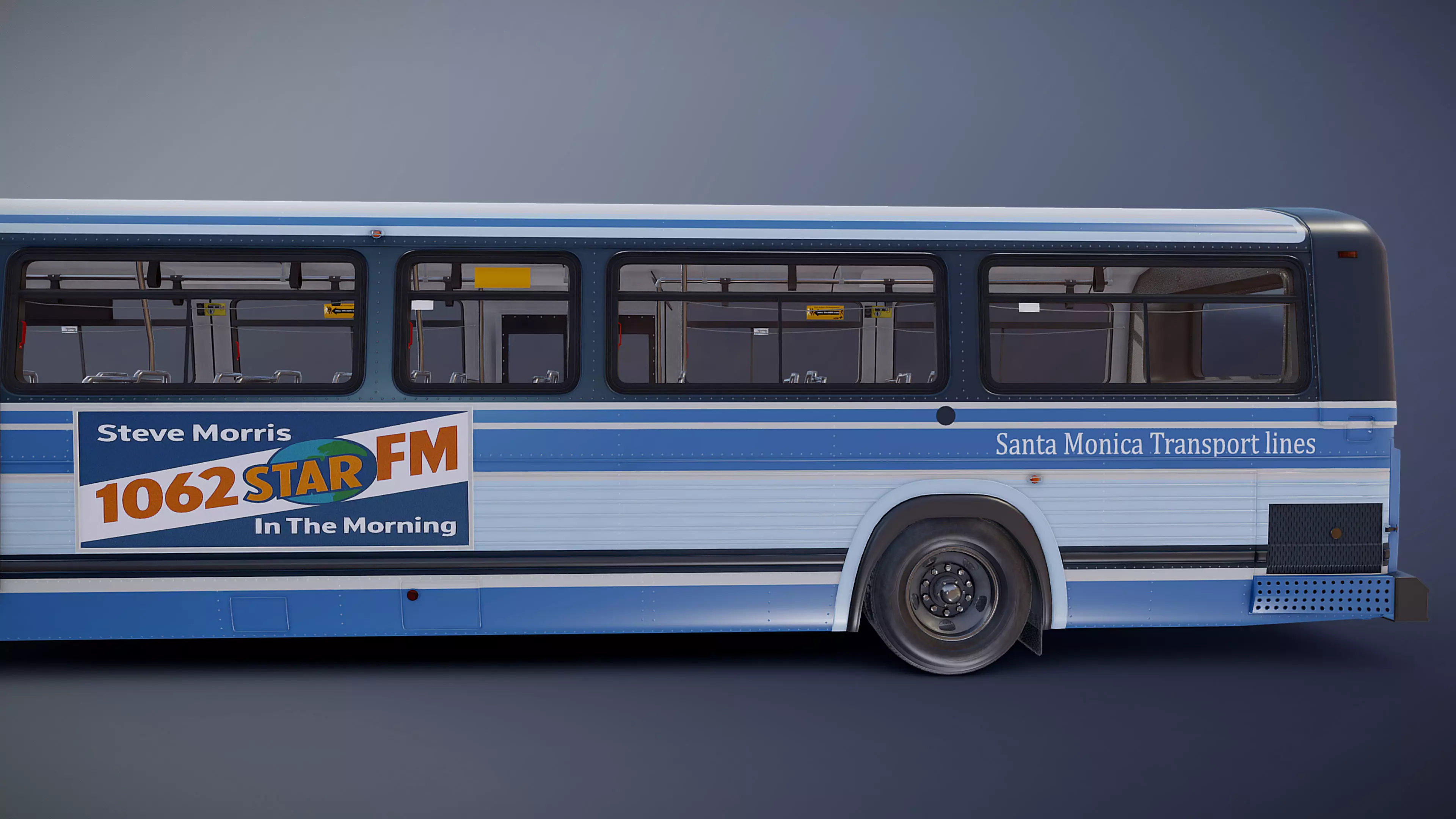 City Bus Low-poly 3D model_26