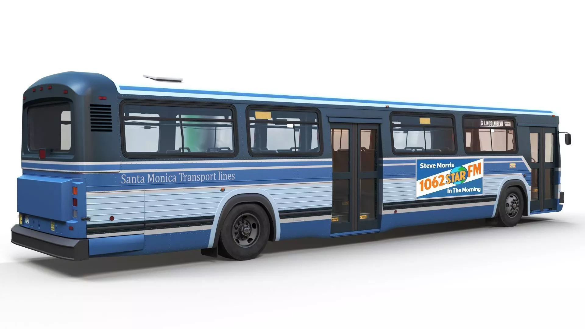 City Bus Low-poly 3D model_2