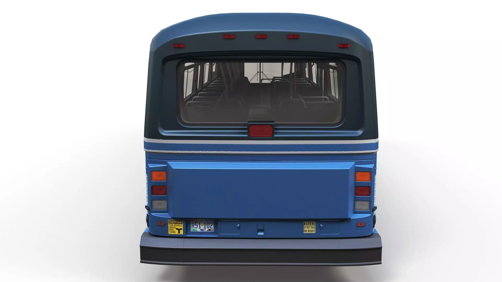 City Bus Low-poly 3D model_6