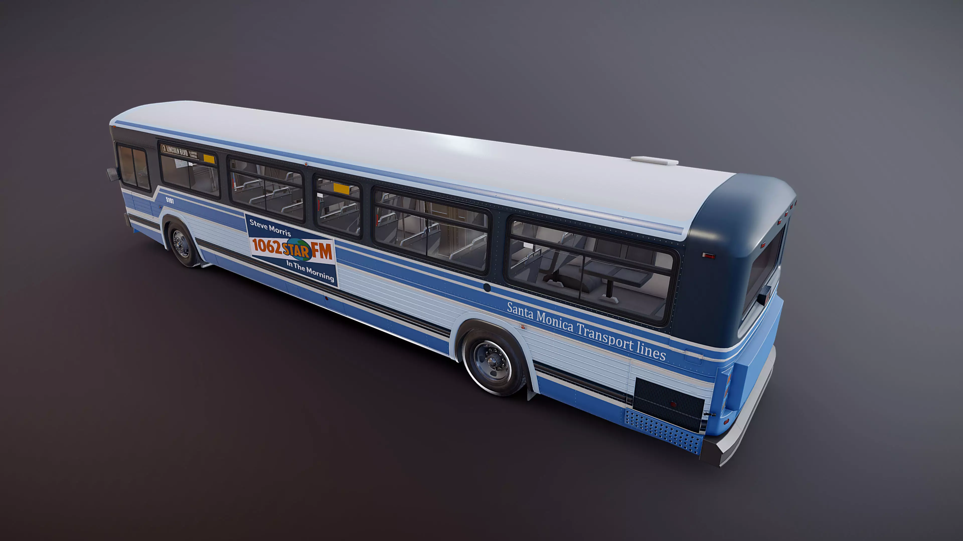 City Bus Low-poly 3D model_20