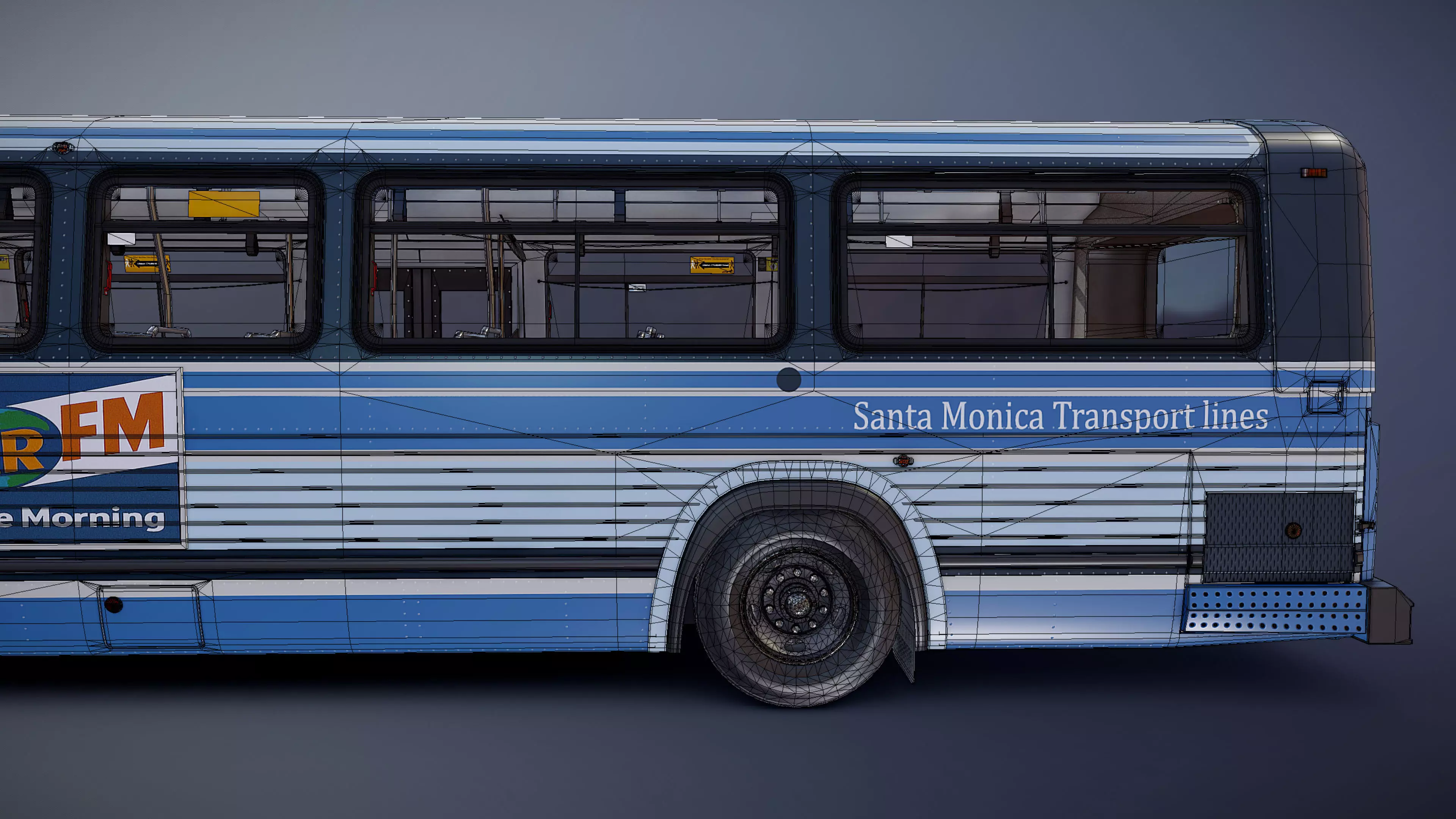City Bus Low-poly 3D model_39