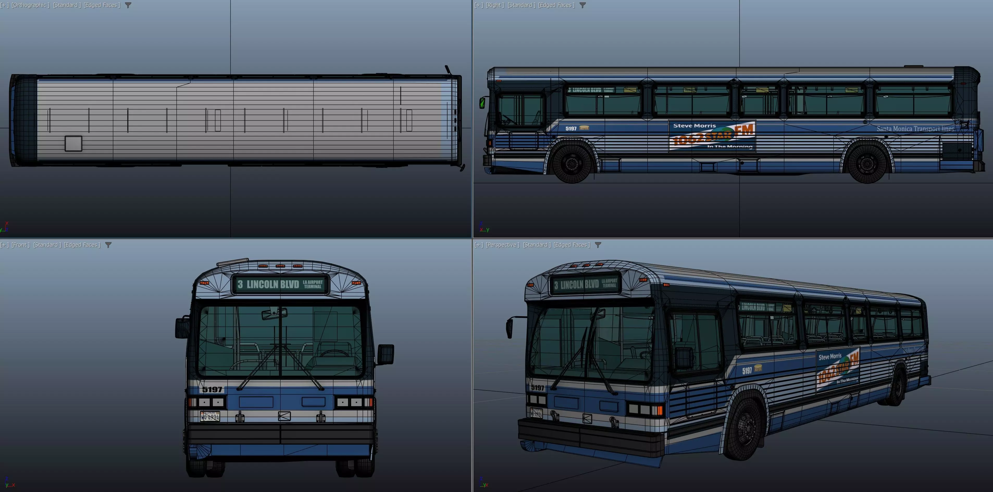 City Bus Low-poly 3D model_56