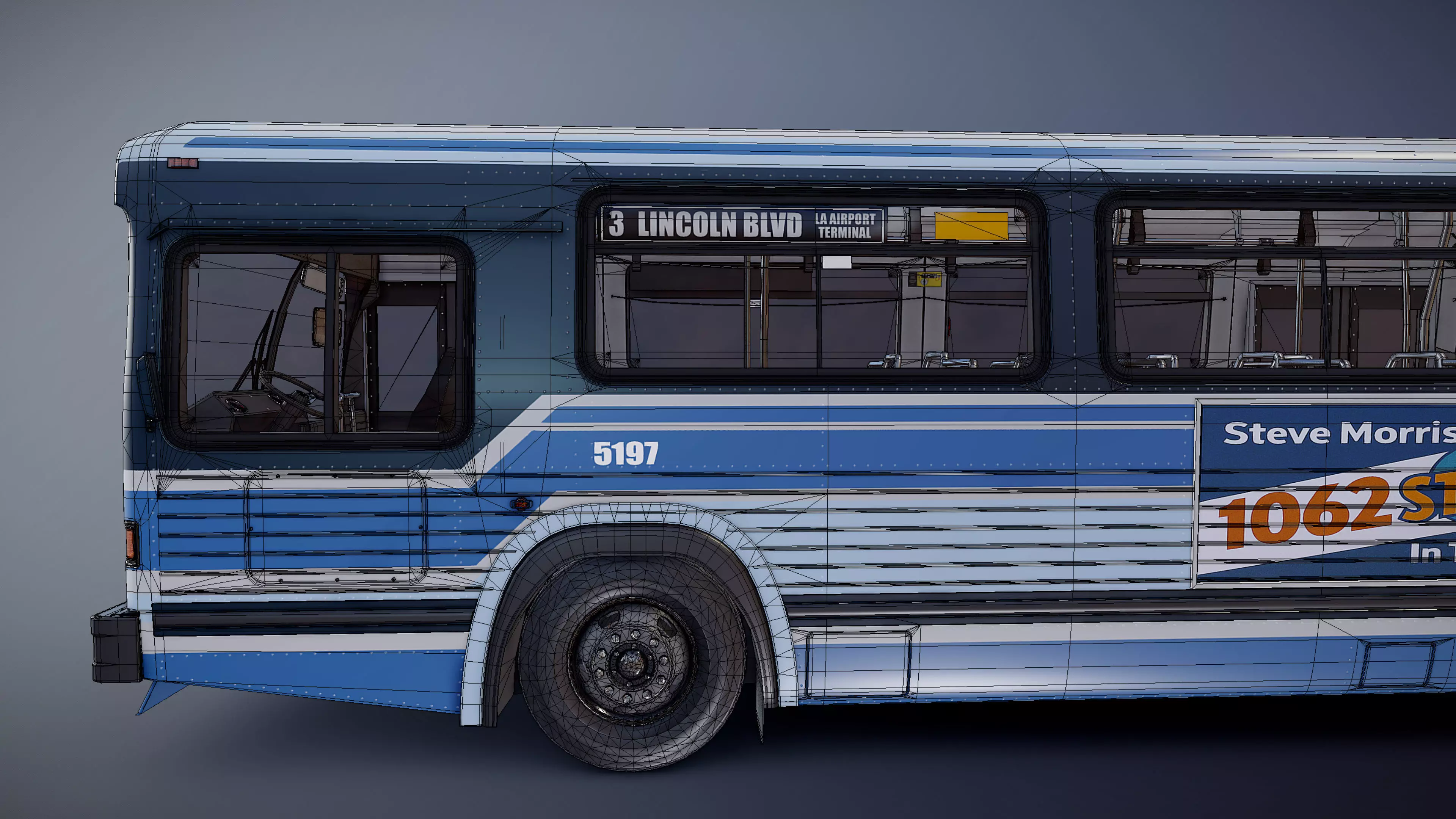 City Bus Low-poly 3D model_37