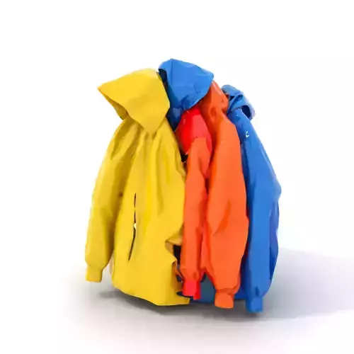 Vibrant Rain Jacket model pack
