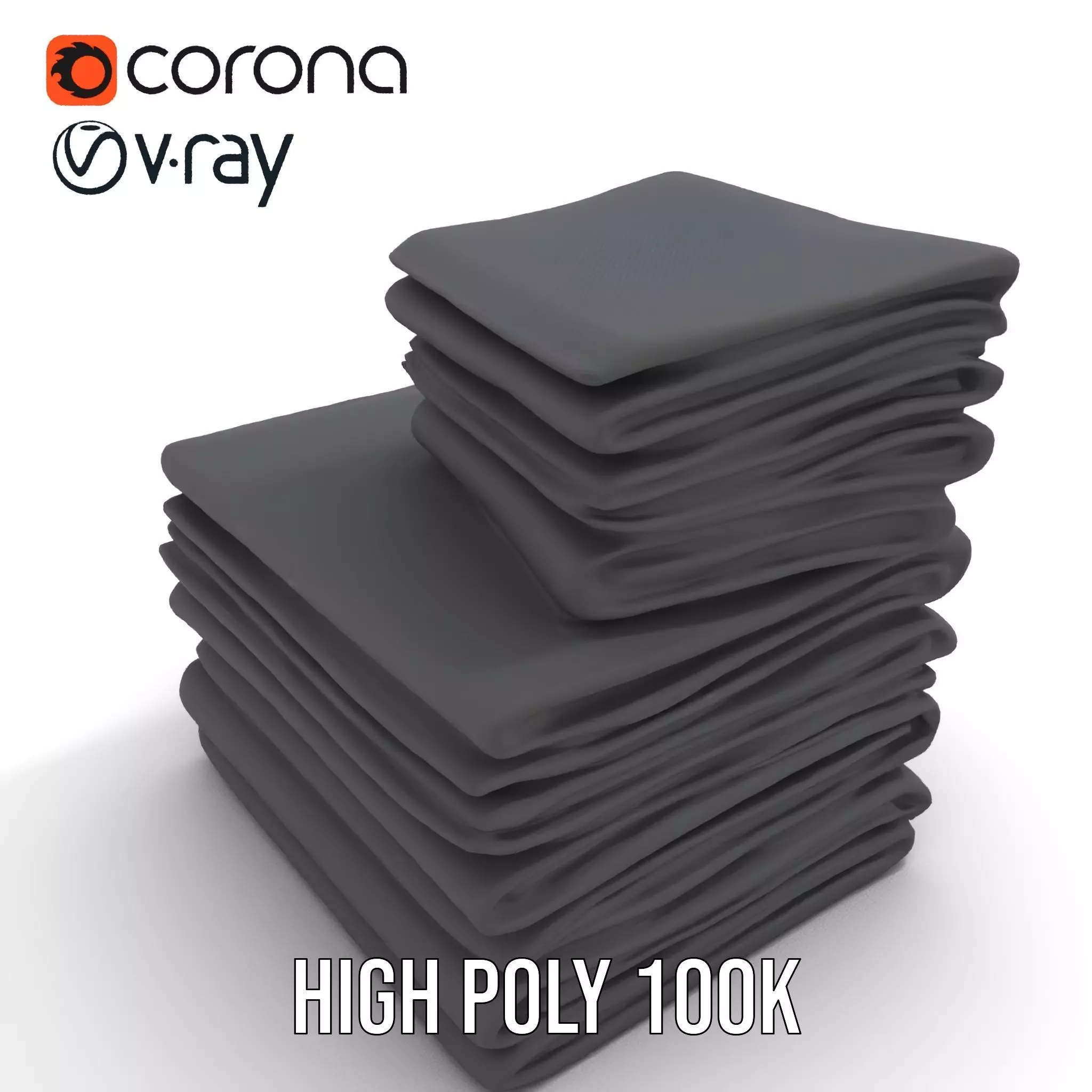 Black Cloth Stack model pack Texture_28