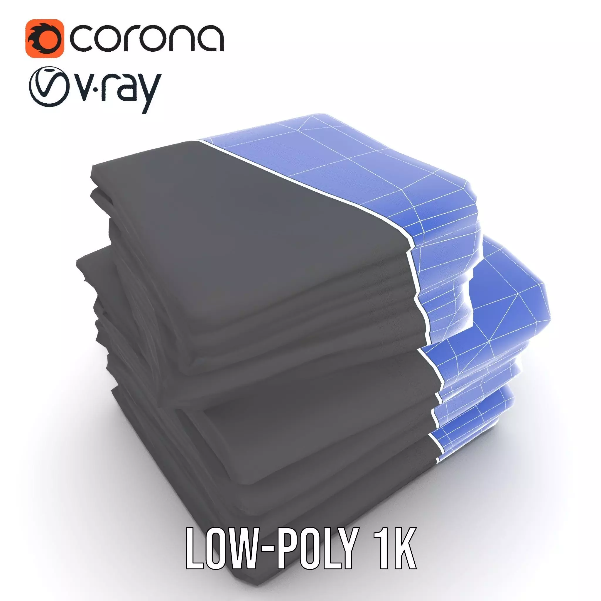 Black Cloth Stack model pack Texture_27