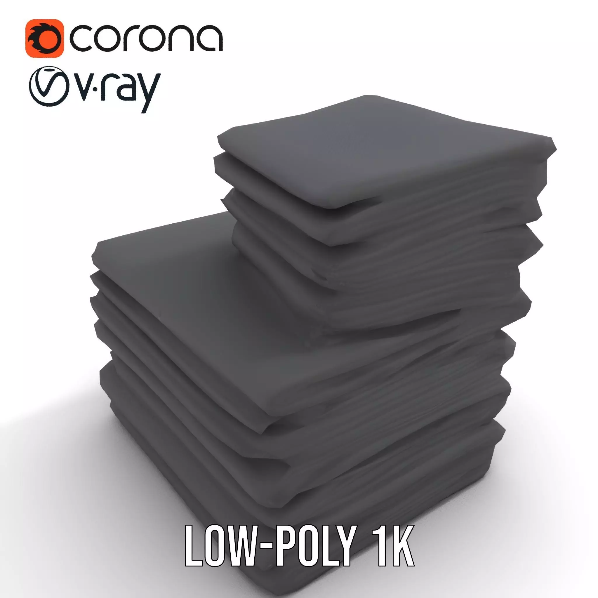 Black Cloth Stack model pack Texture_7