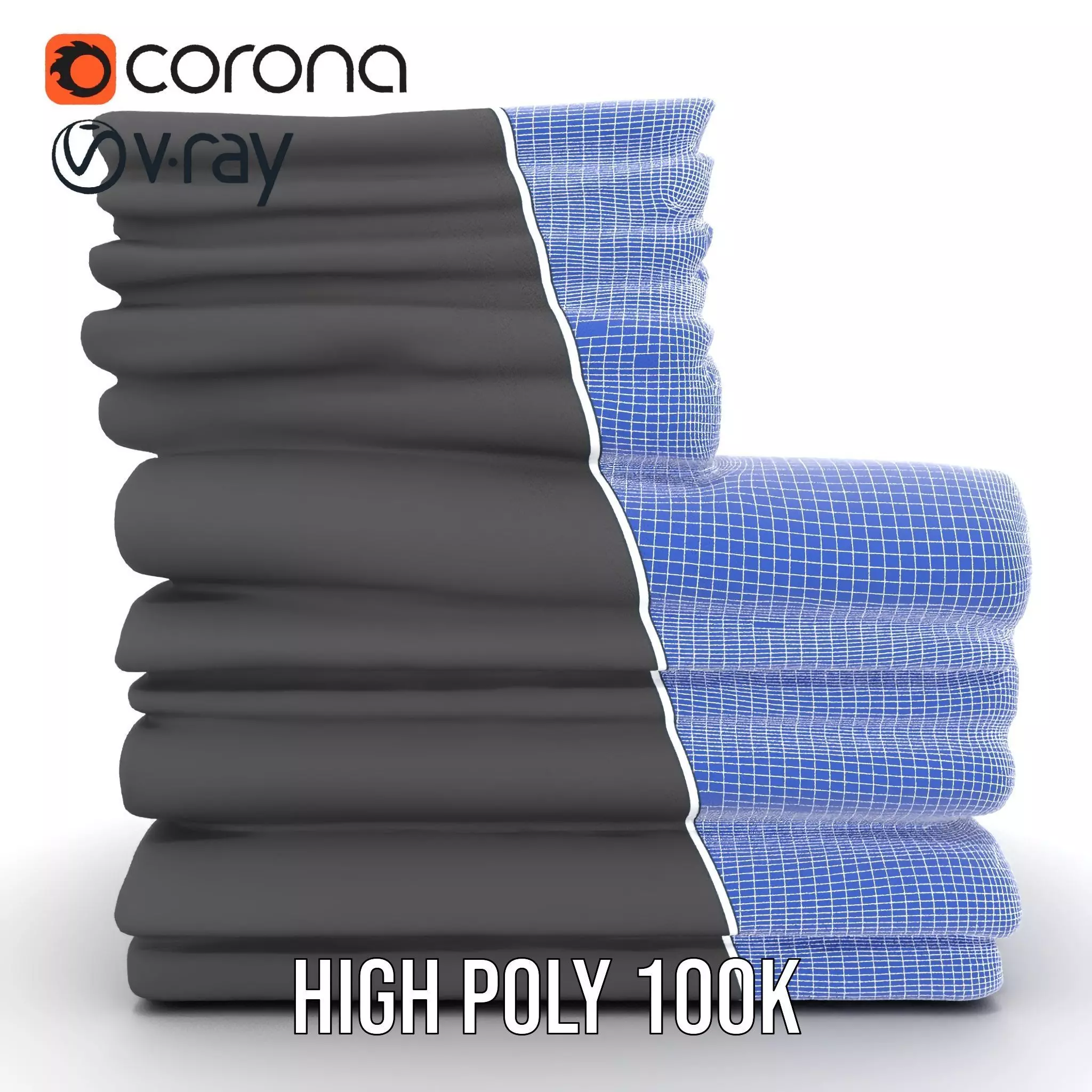 Black Cloth Stack model pack Texture_32