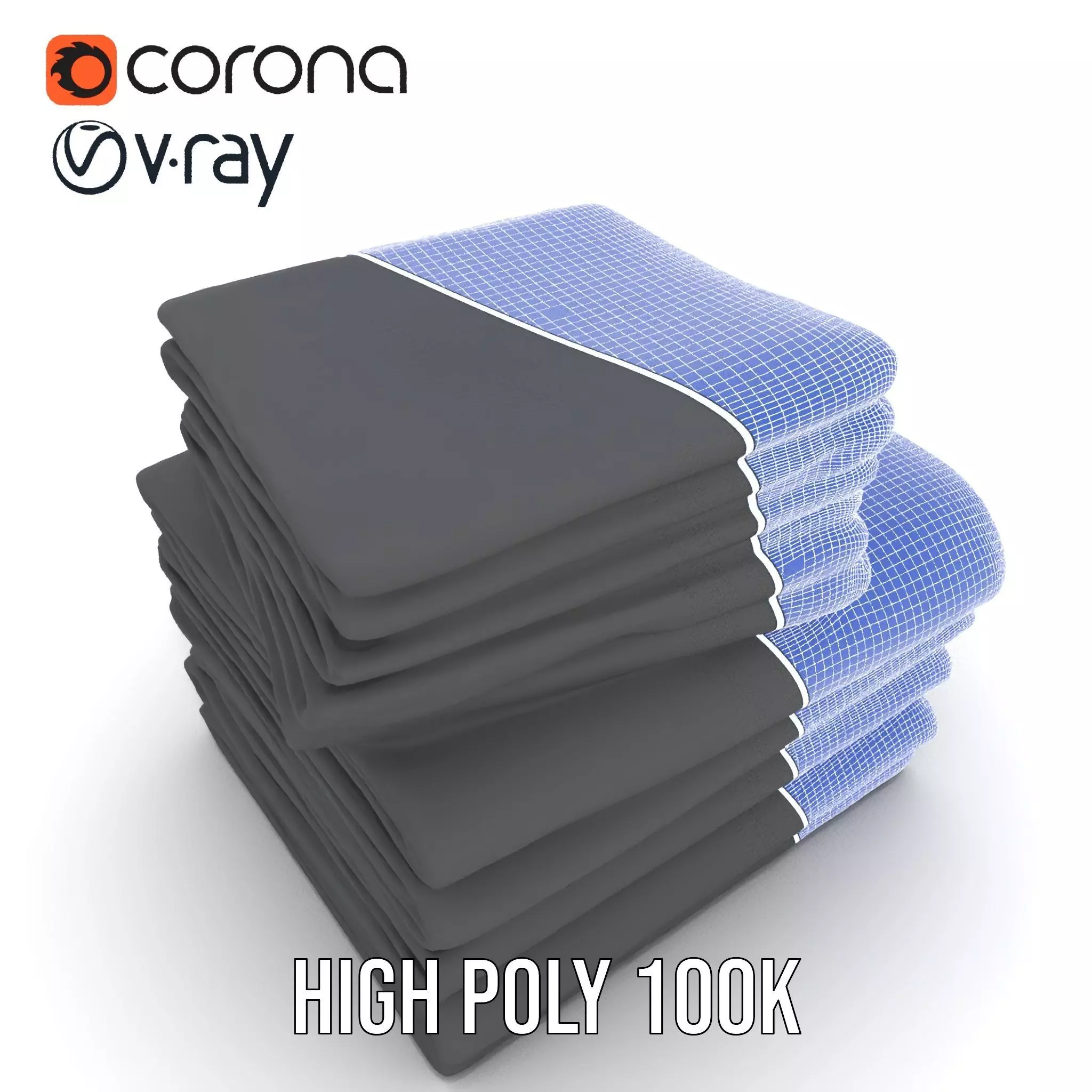 Black Cloth Stack model pack Texture_33