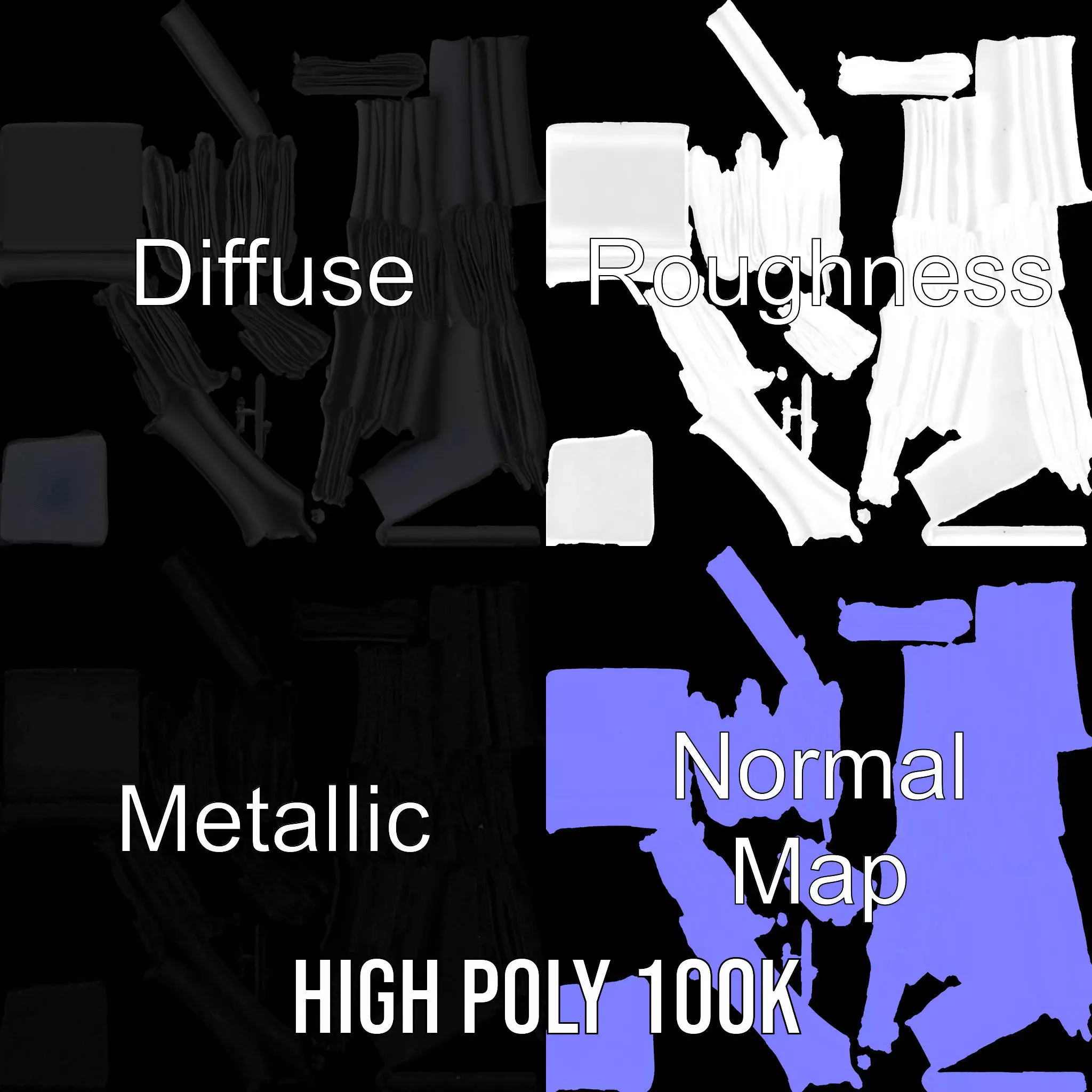 Black Cloth Stack model pack Texture_3