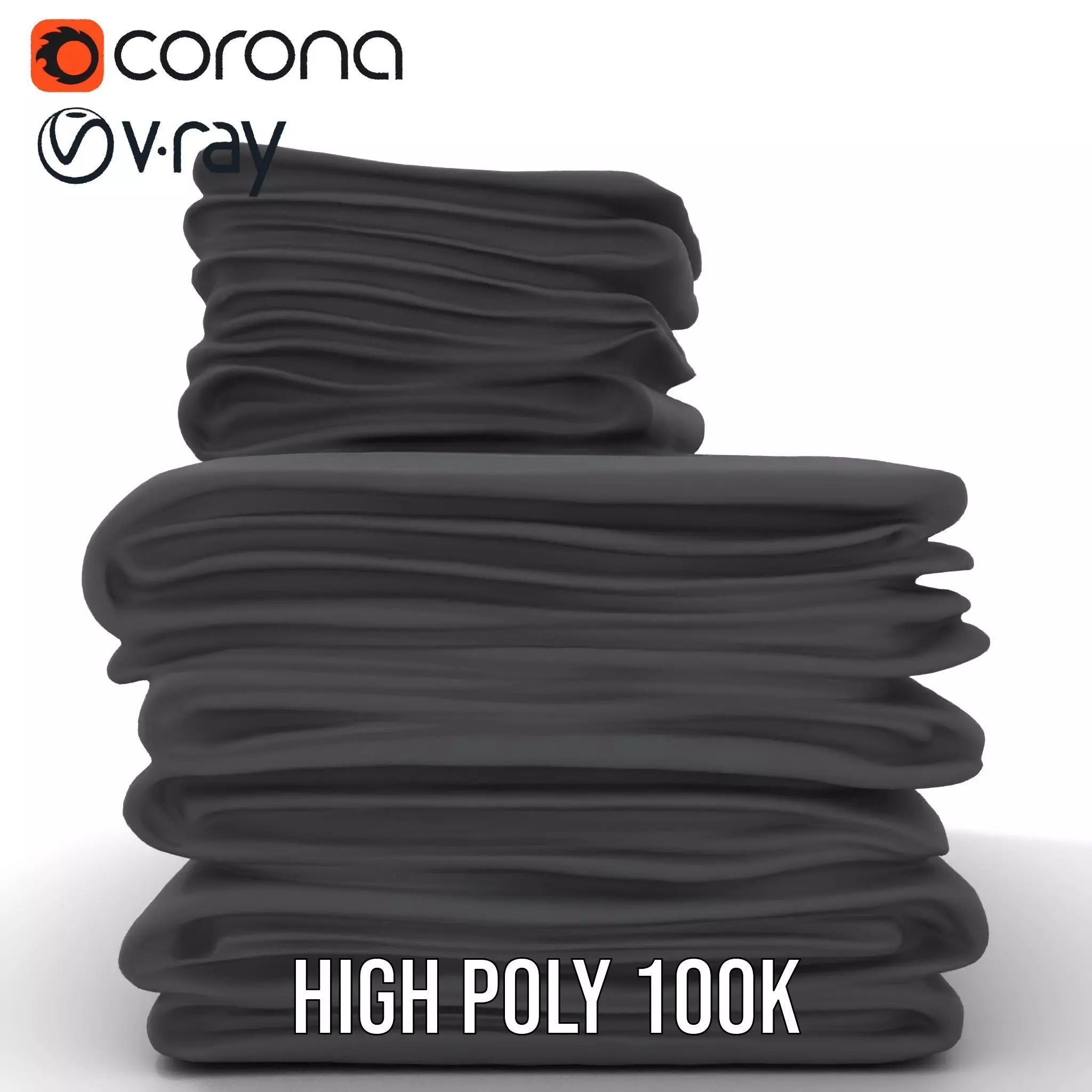 Black Cloth Stack model pack Texture_15