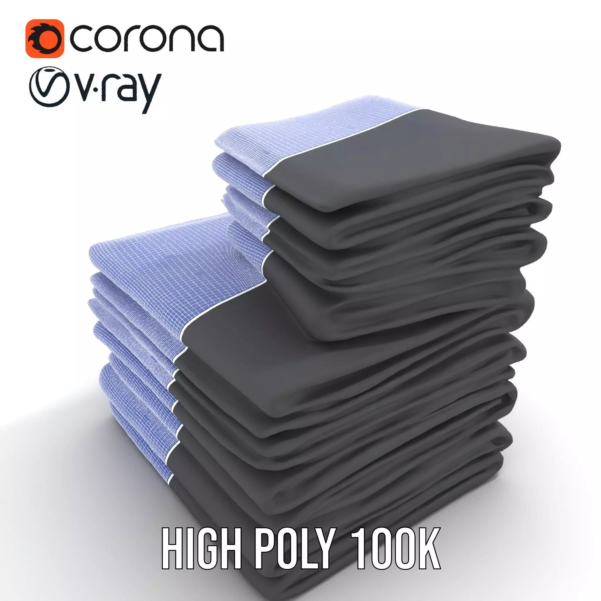 Black Cloth Stack model pack Texture_31