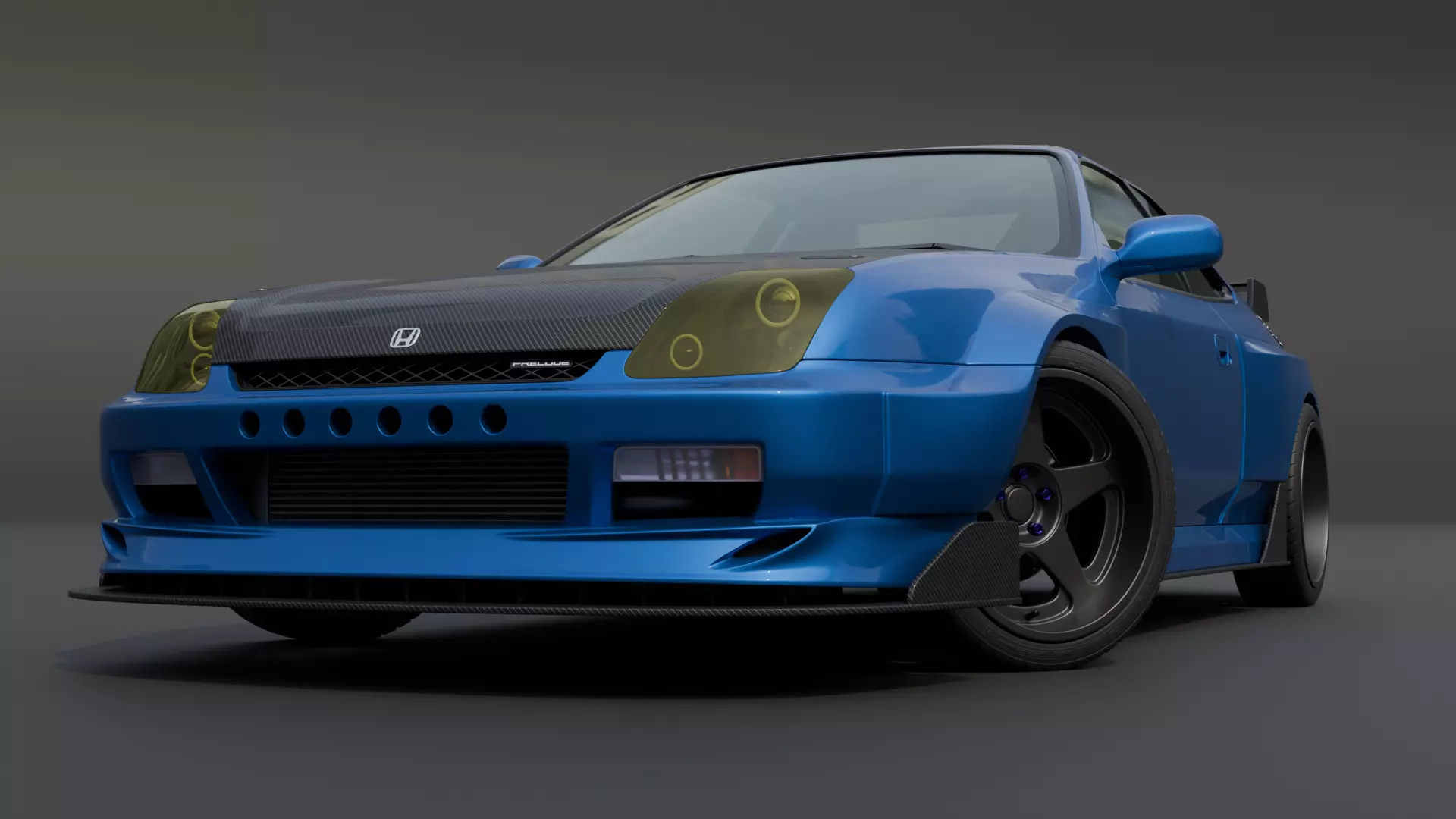 Honda Prelude 5 Type SH Tuned 3D model_1