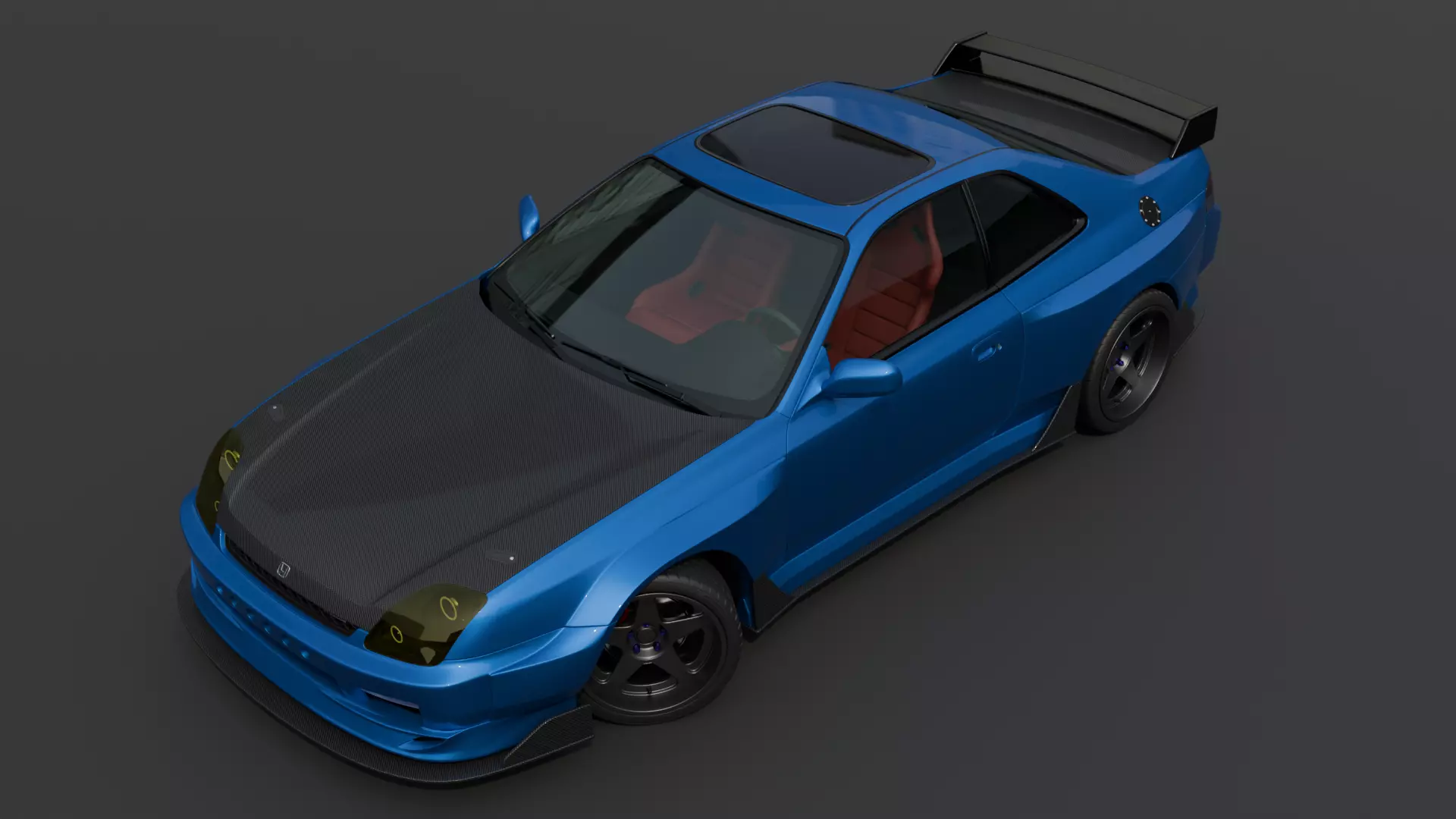 Honda Prelude 5 Type SH Tuned 3D model_4