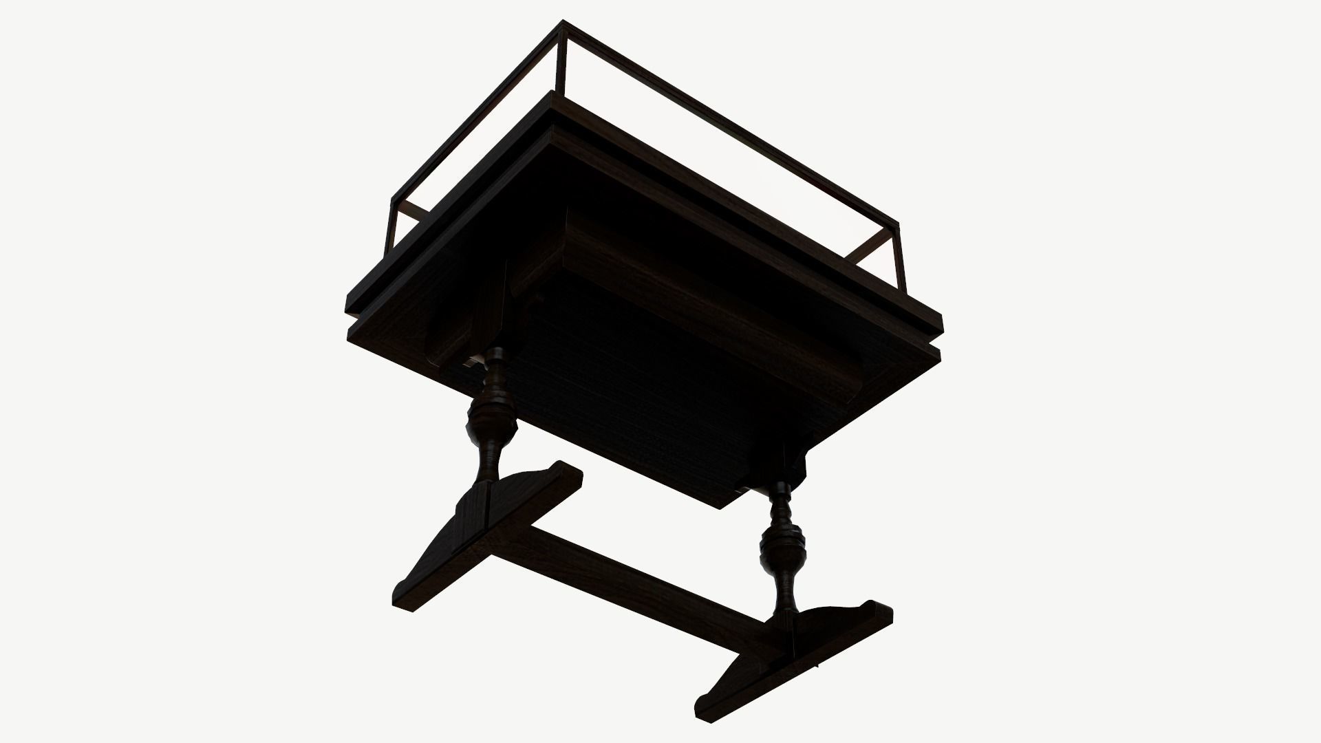 Display Case Low-poly 3D model_7