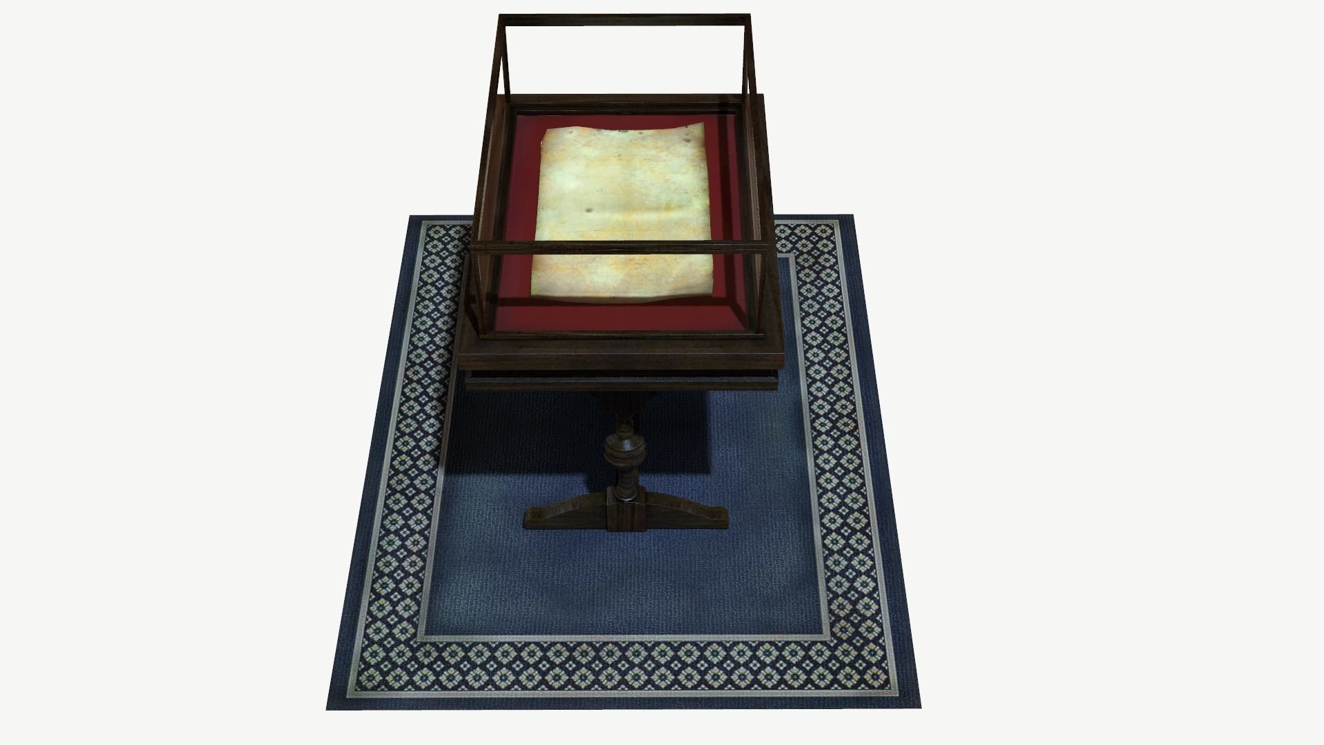 Display Case Low-poly 3D model_3