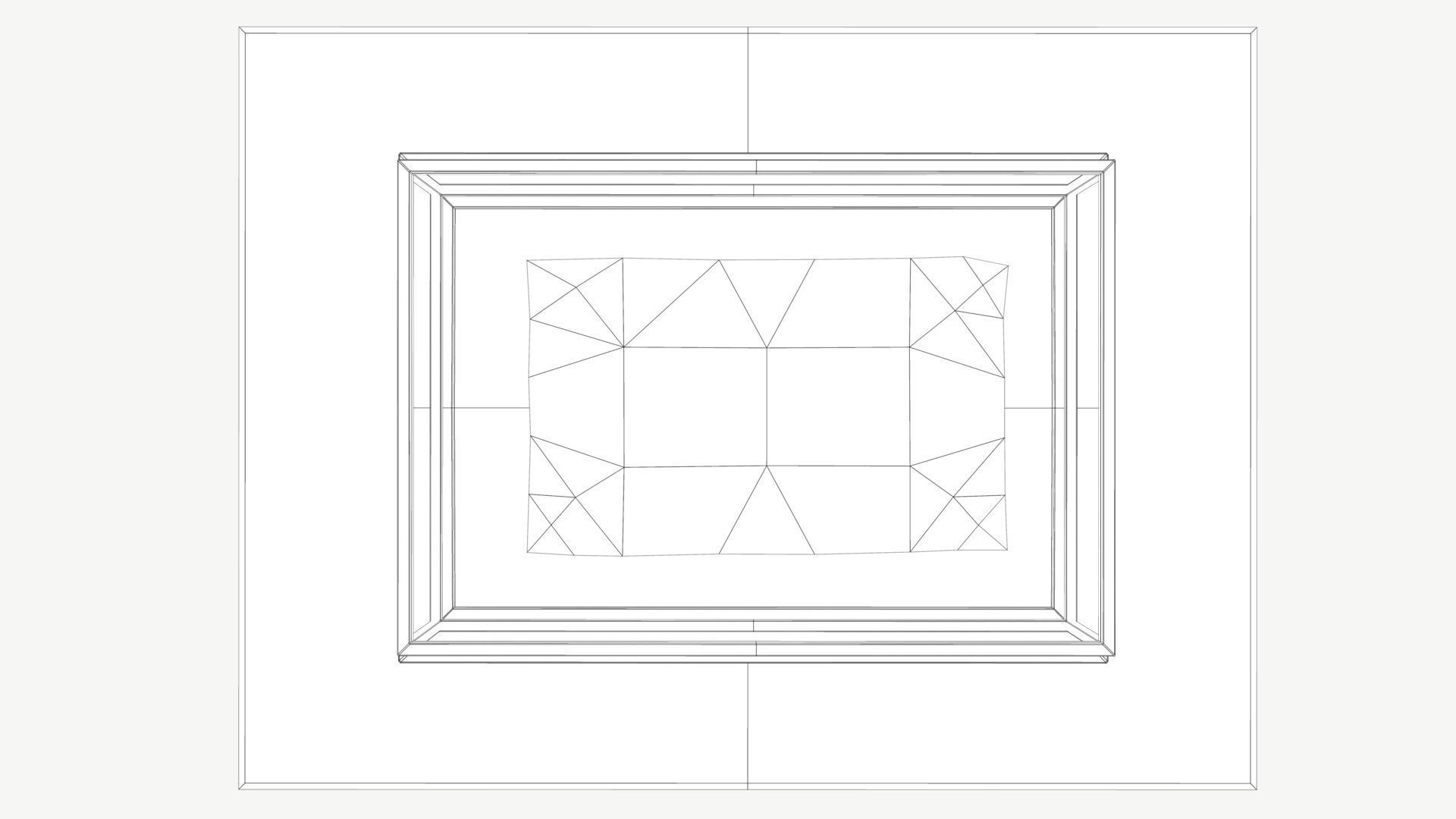 Display Case Low-poly 3D model_10