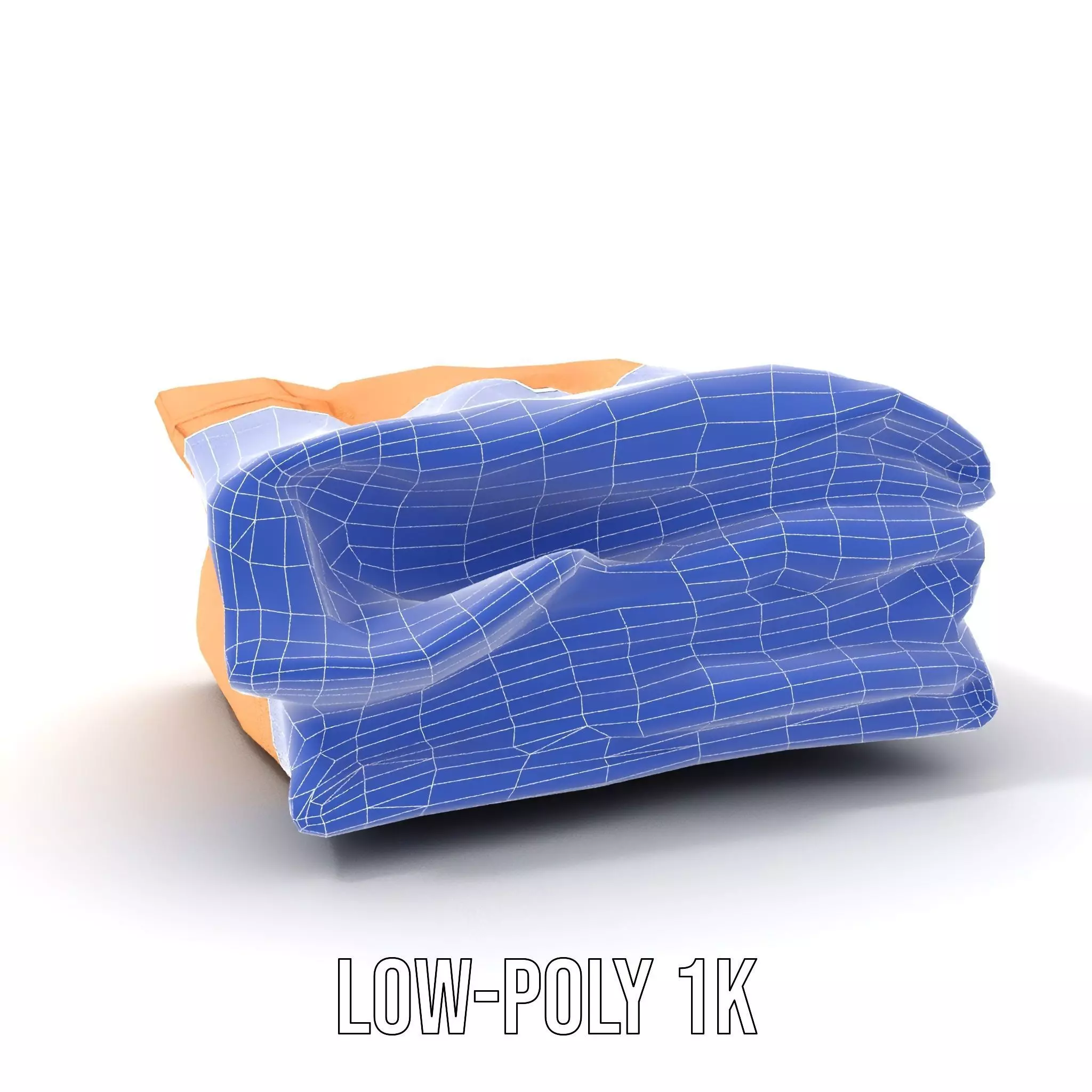 Tan Chino Pants model pack Low-poly 3D model_25