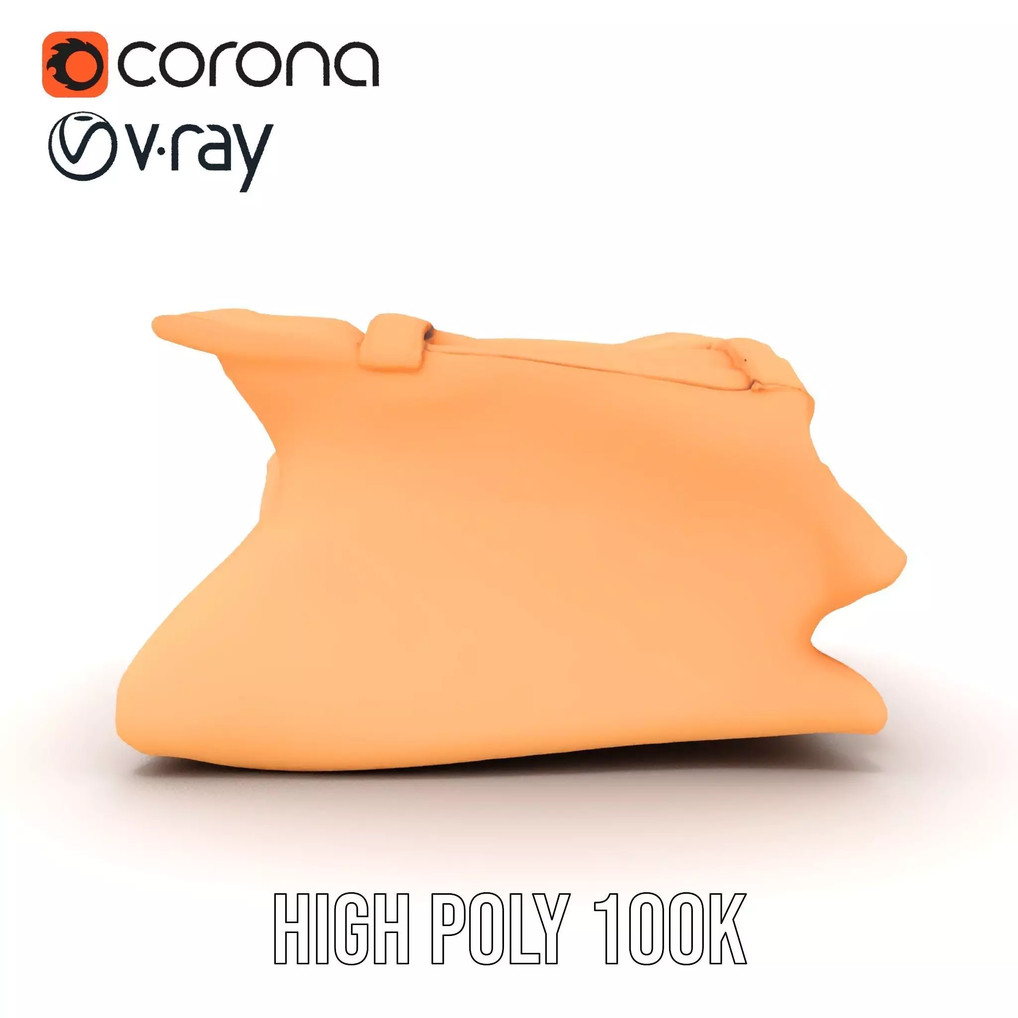 Tan Chino Pants model pack Low-poly 3D model_29