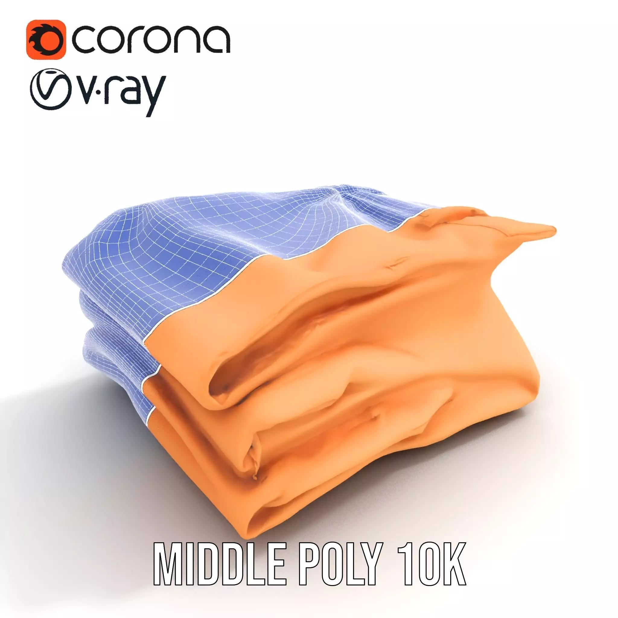 Tan Chino Pants model pack Low-poly 3D model_27