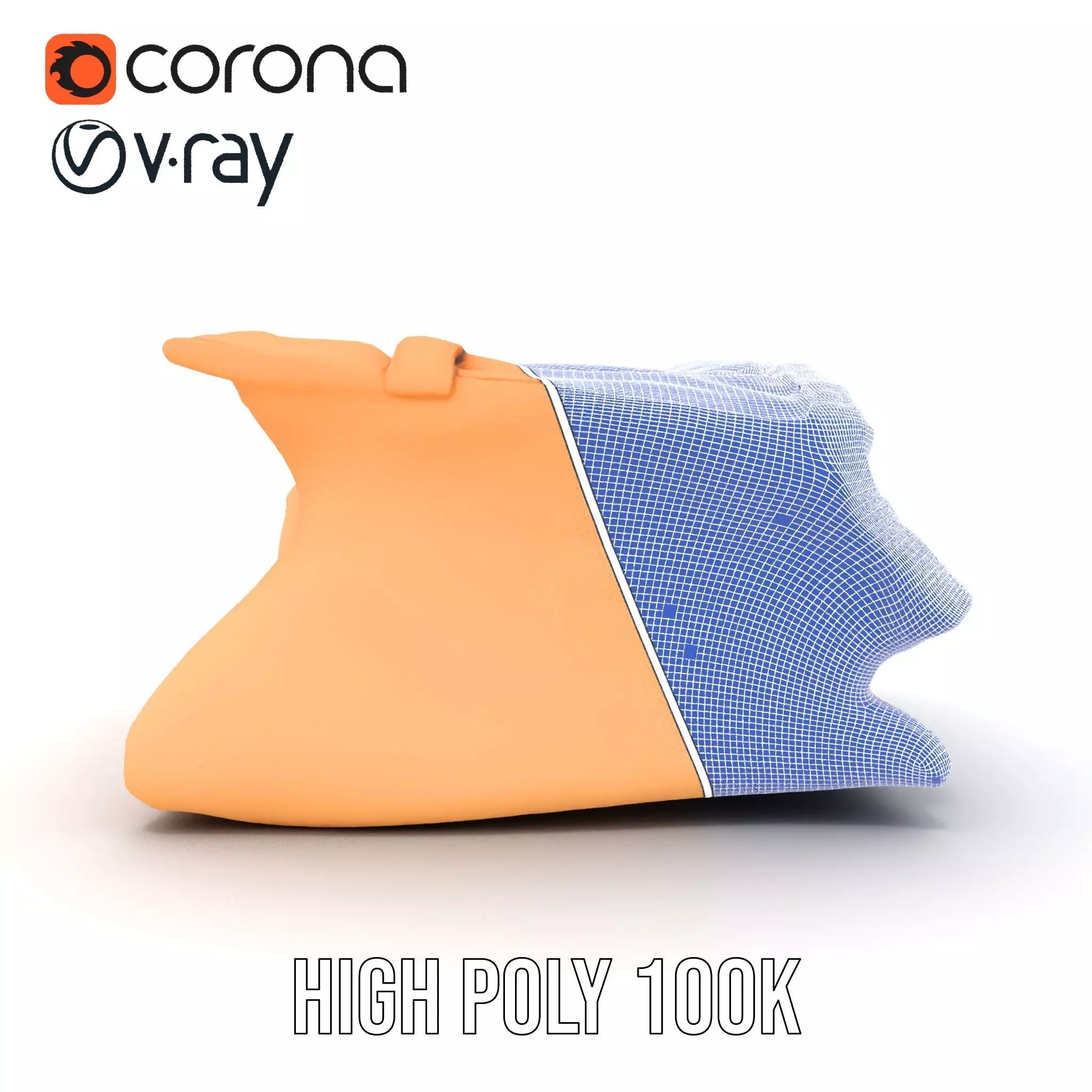 Tan Chino Pants model pack Low-poly 3D model_34