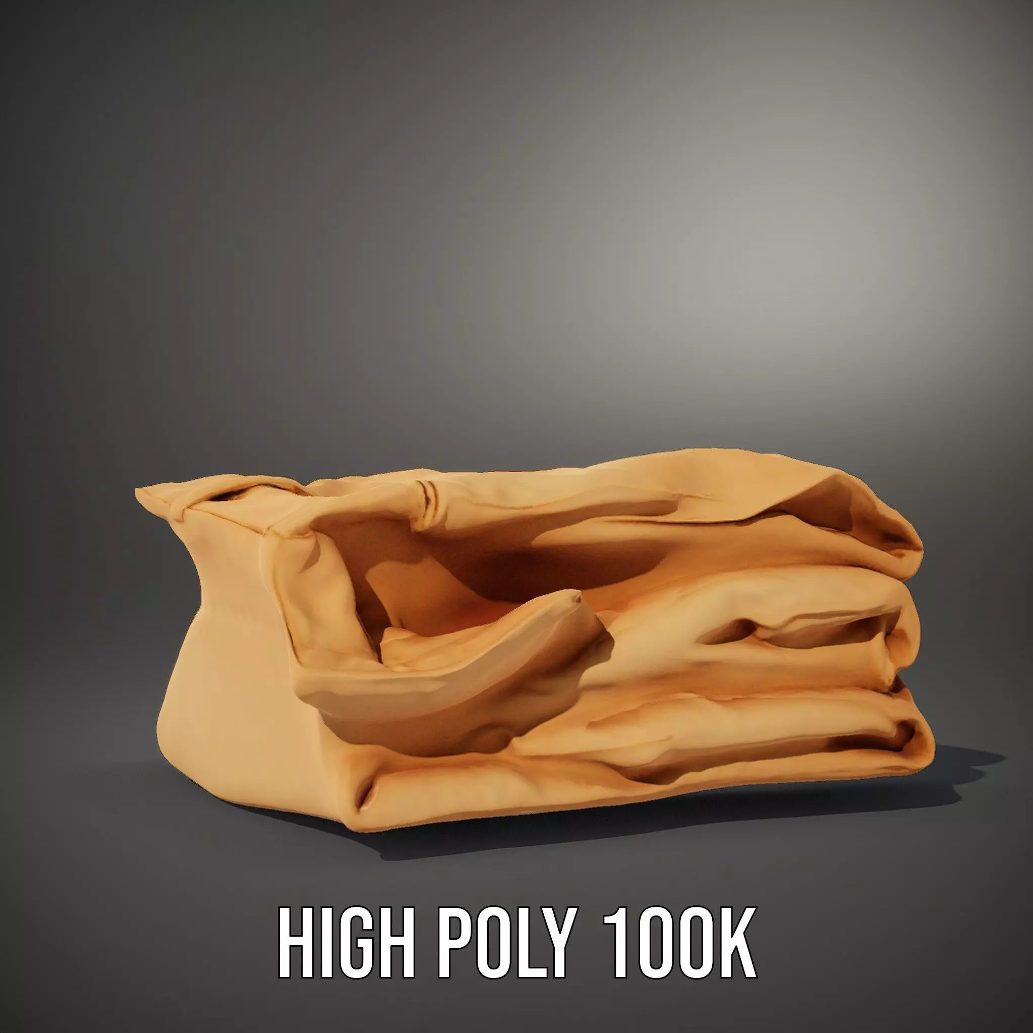 Tan Chino Pants model pack Low-poly 3D model_10