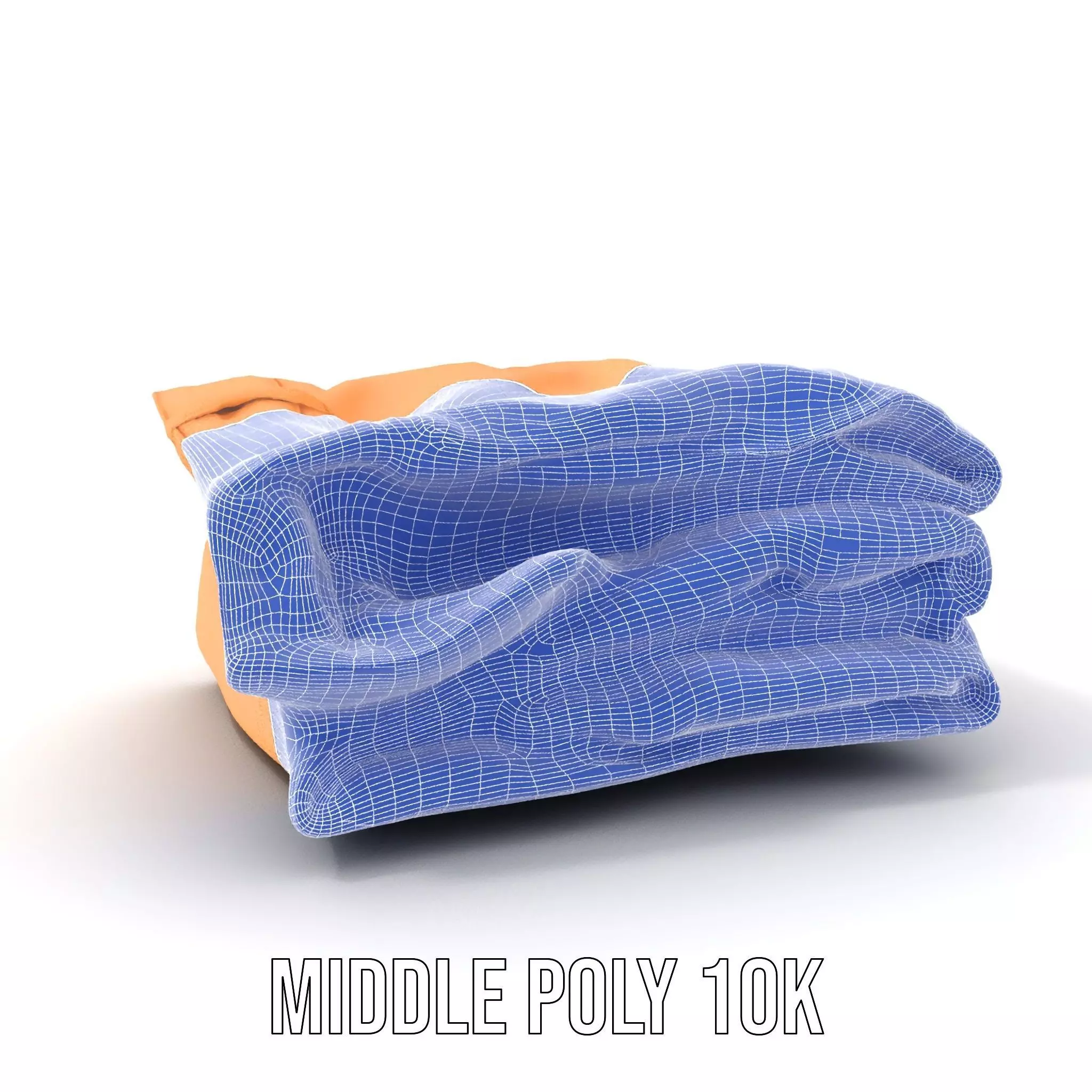 Tan Chino Pants model pack Low-poly 3D model_16