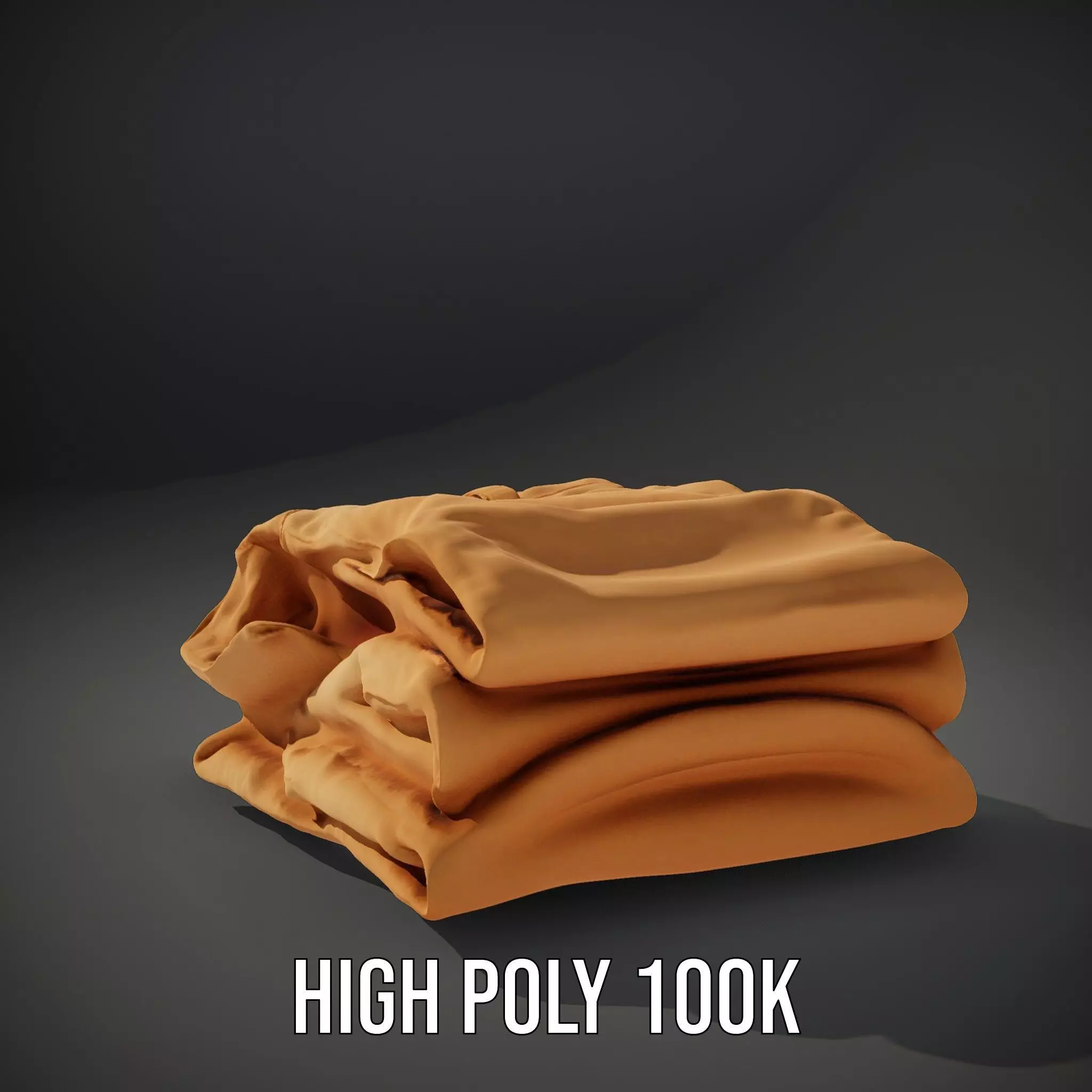 Tan Chino Pants model pack Low-poly 3D model_8