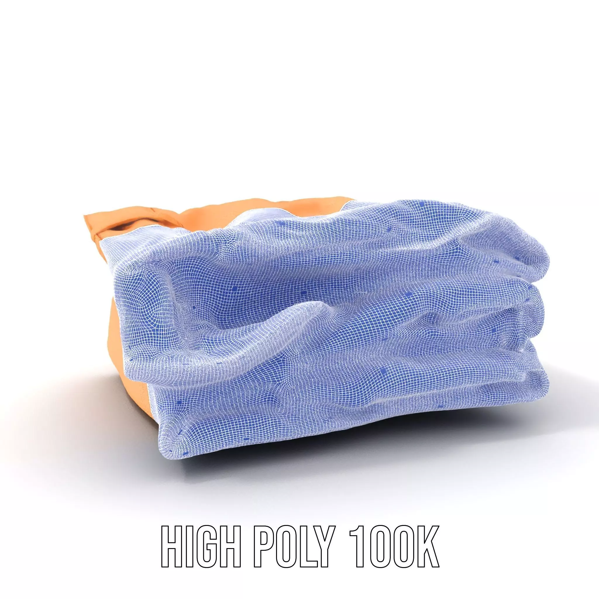 Tan Chino Pants model pack Low-poly 3D model_4