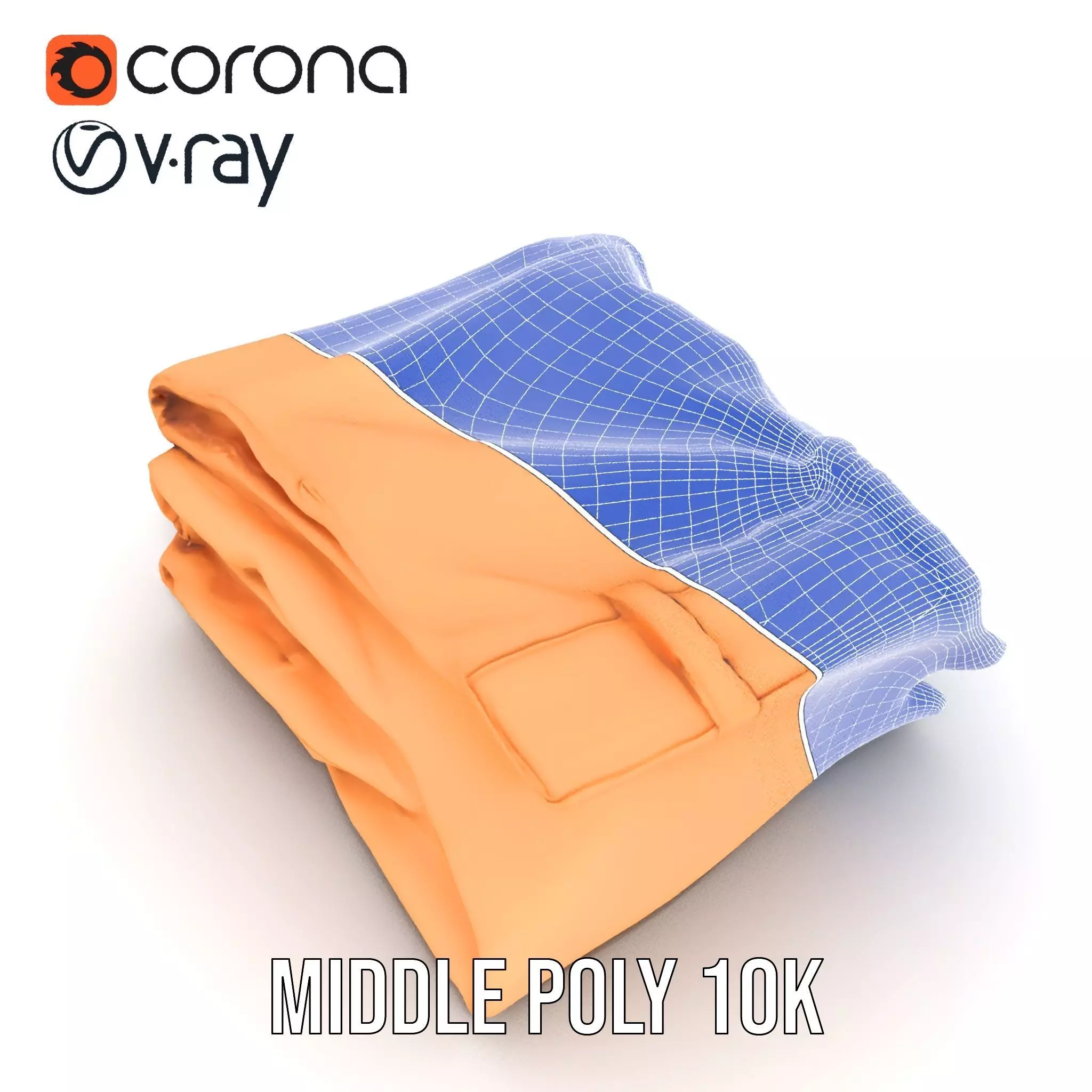 Tan Chino Pants model pack Low-poly 3D model_30