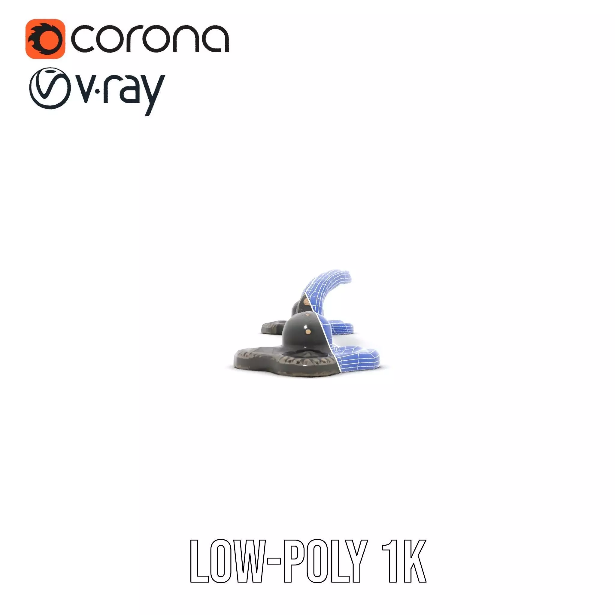 Antique Iron Handle model pack Low-poly 3D model_19