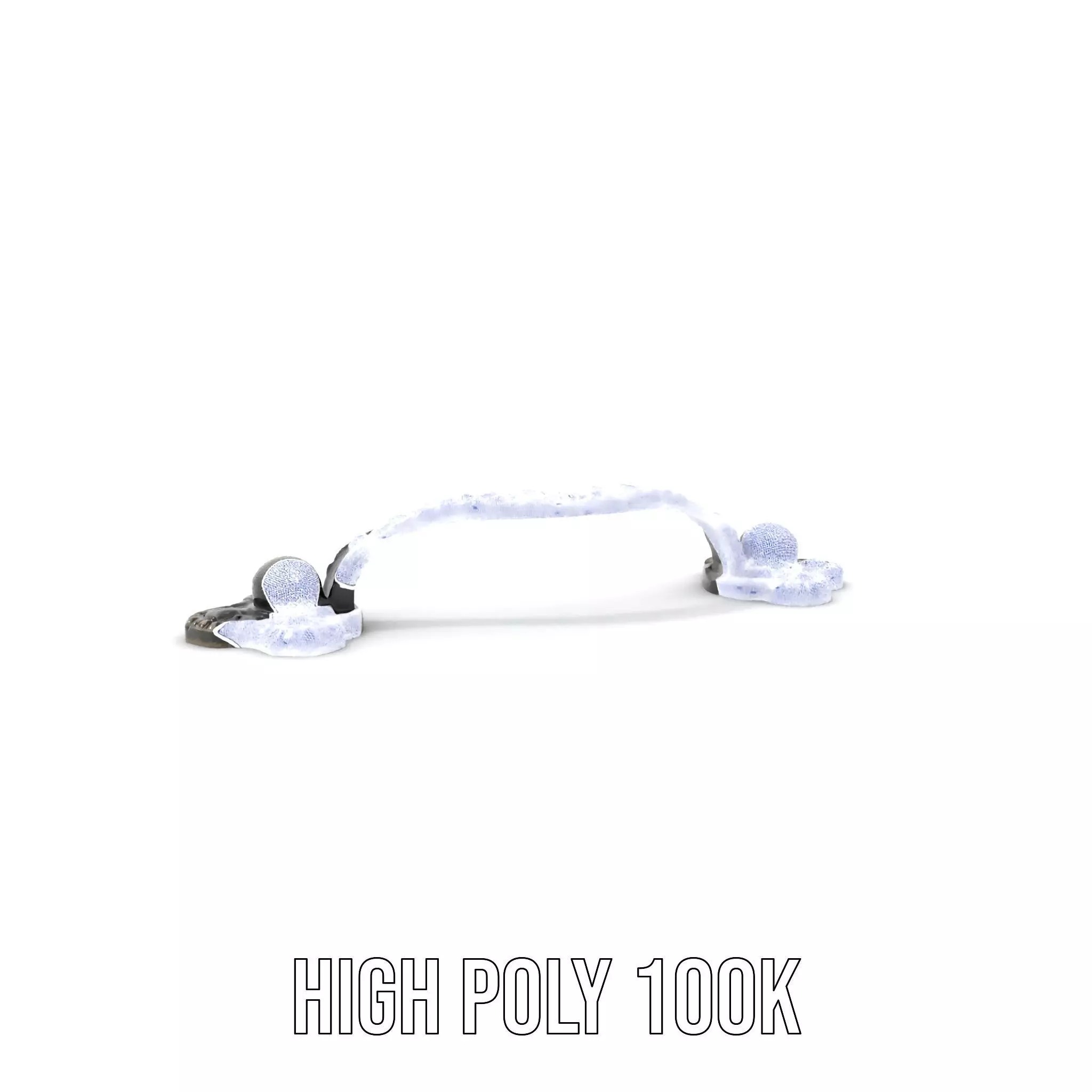 Antique Iron Handle model pack Low-poly 3D model_4