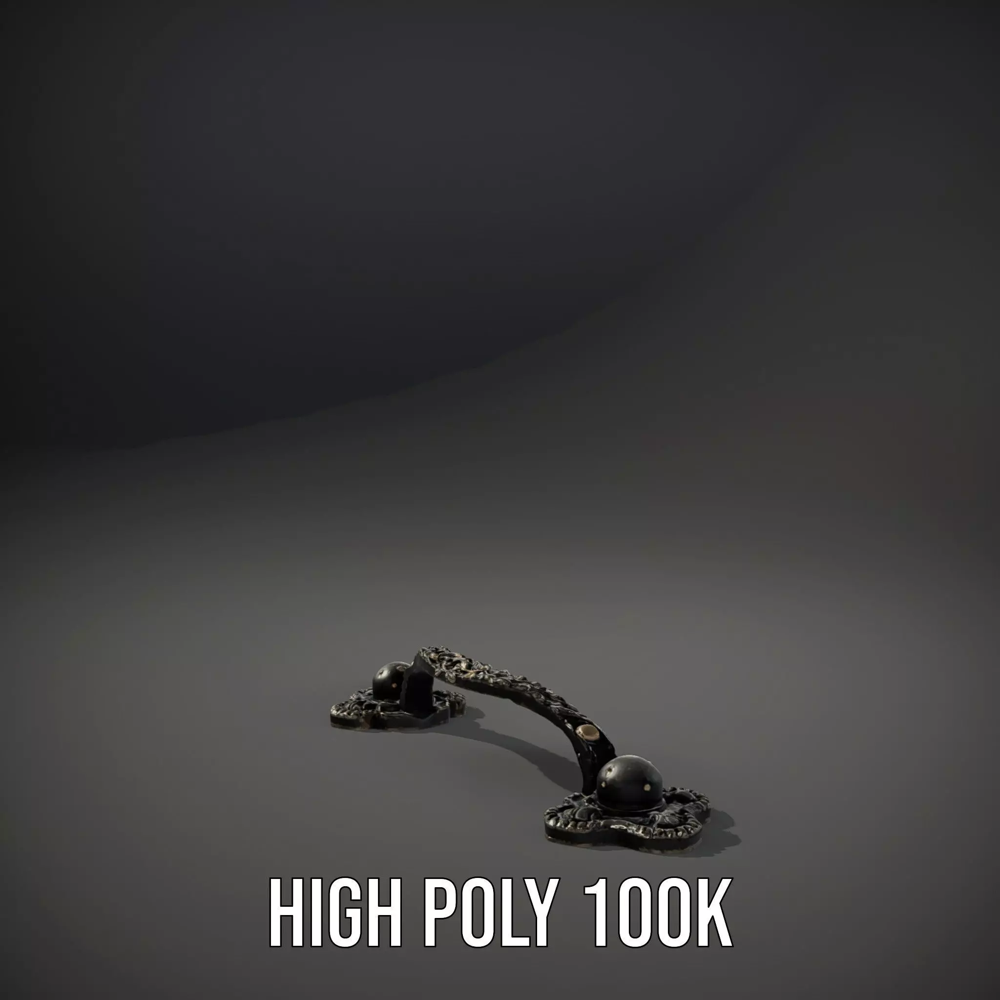 Antique Iron Handle model pack Low-poly 3D model_10